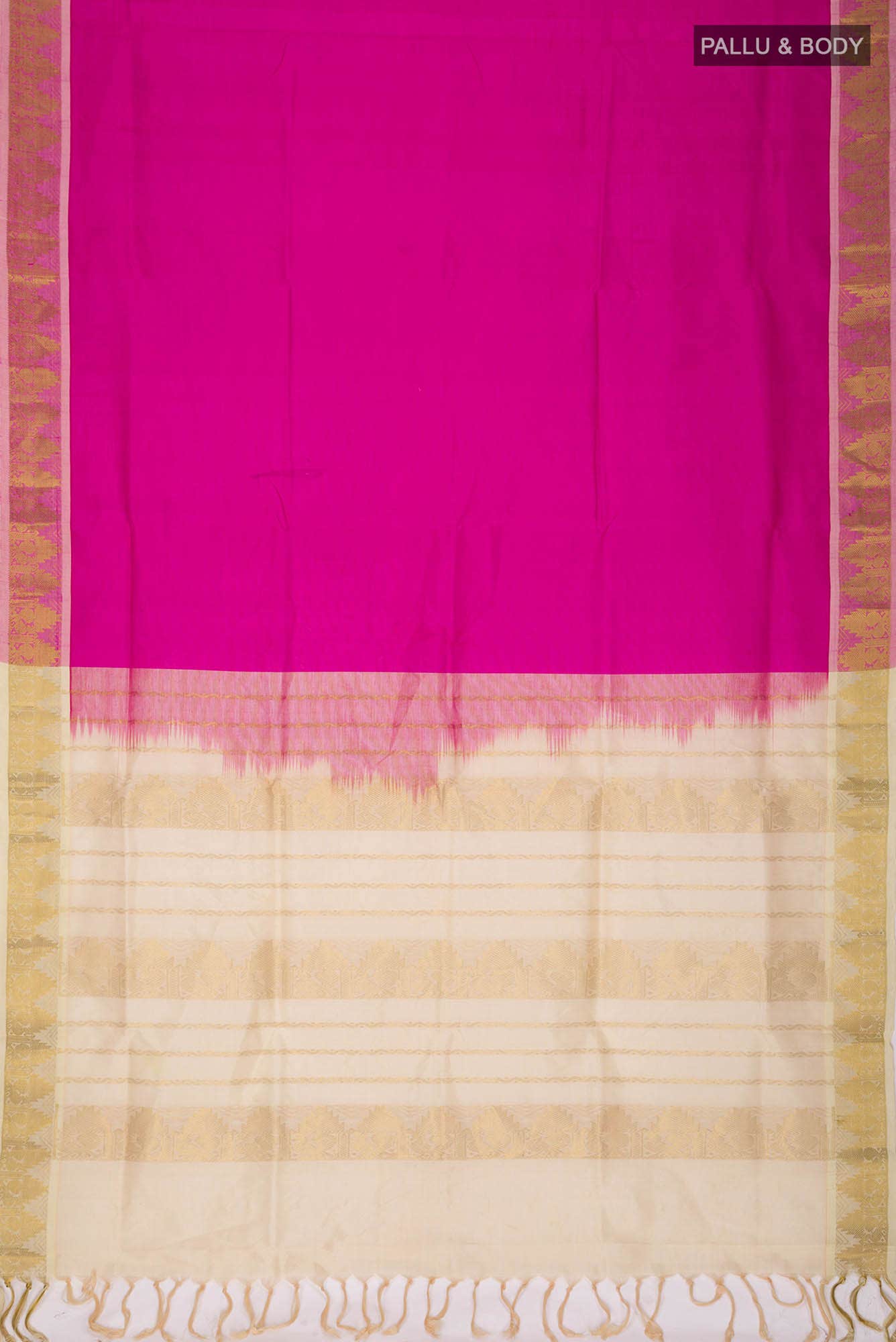 Pink Silk Cotton Saree