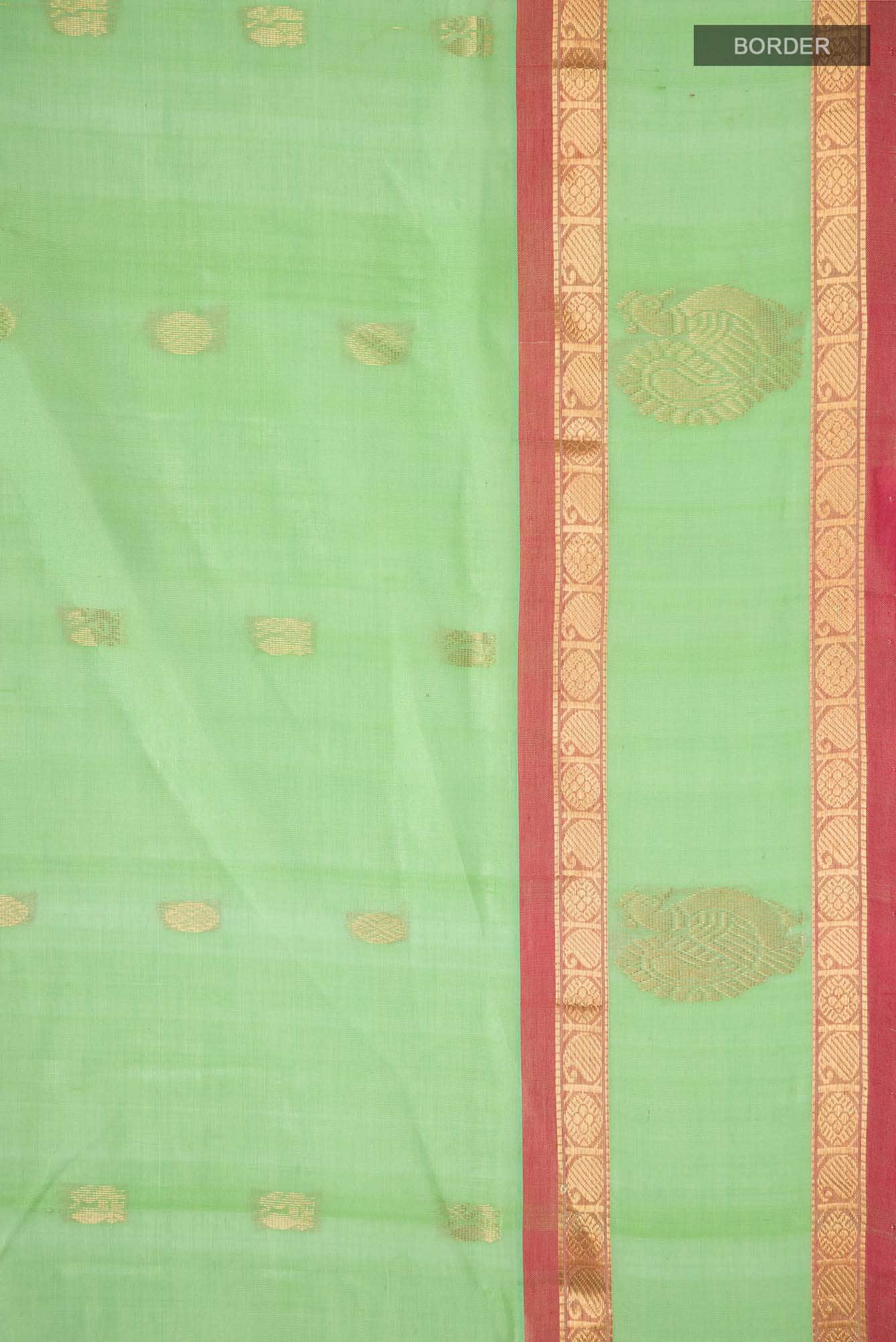 Green Silk Cotton Saree