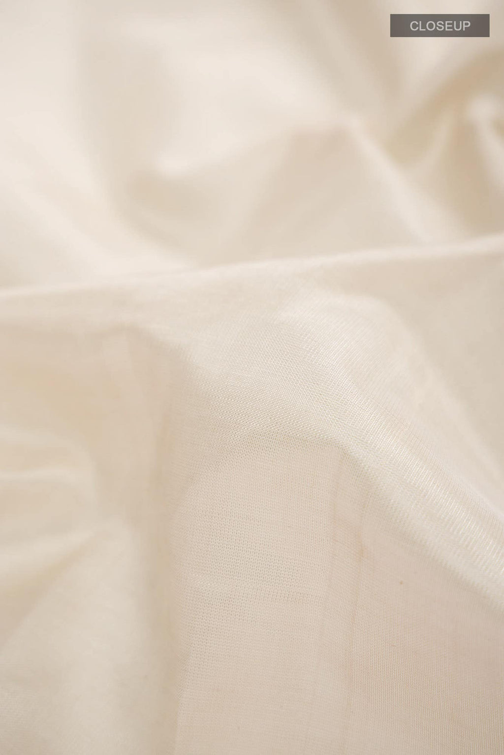 Cream Silk Cotton Saree