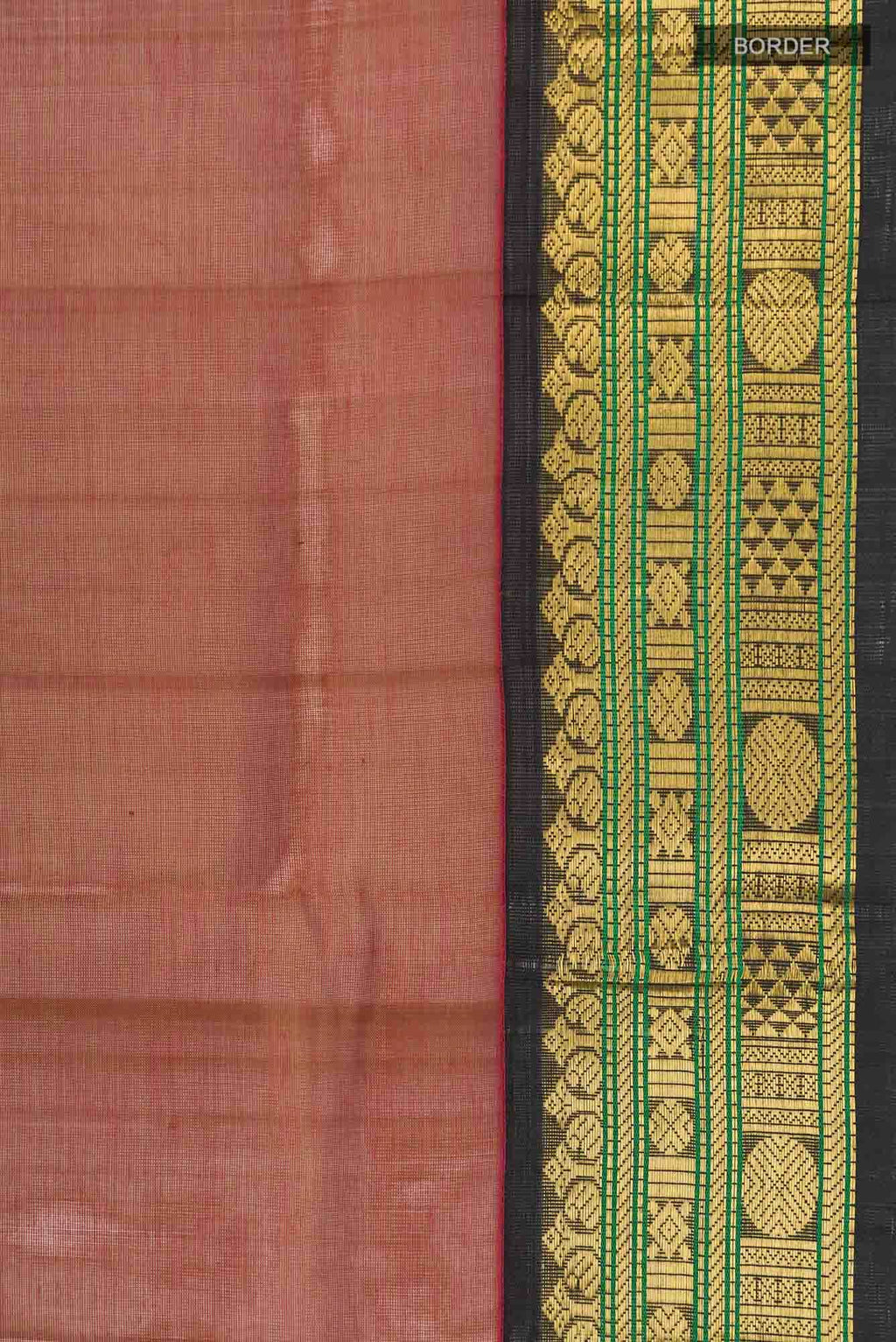 Brown Silk Cotton Saree