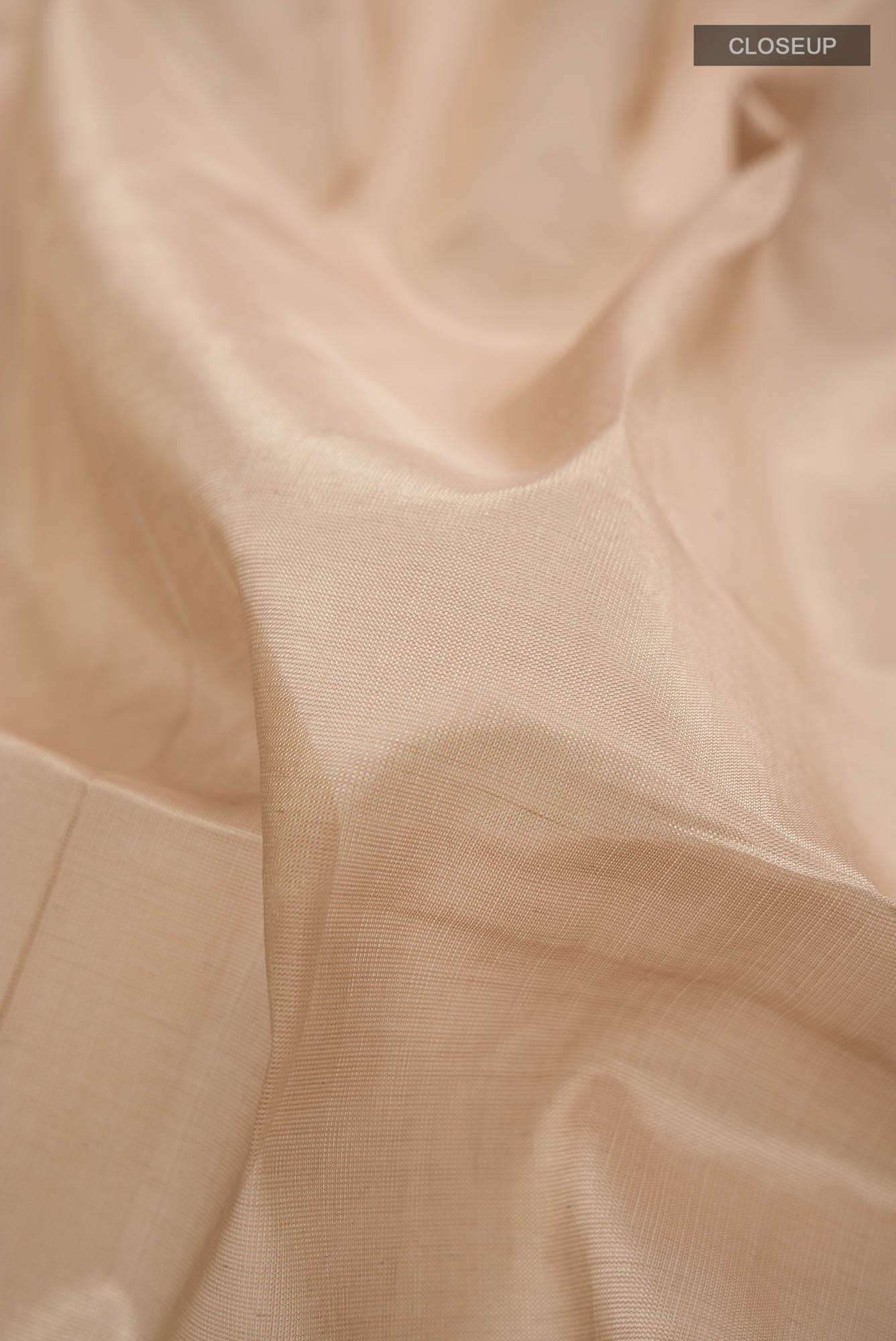 Beige Silk Cotton Saree
