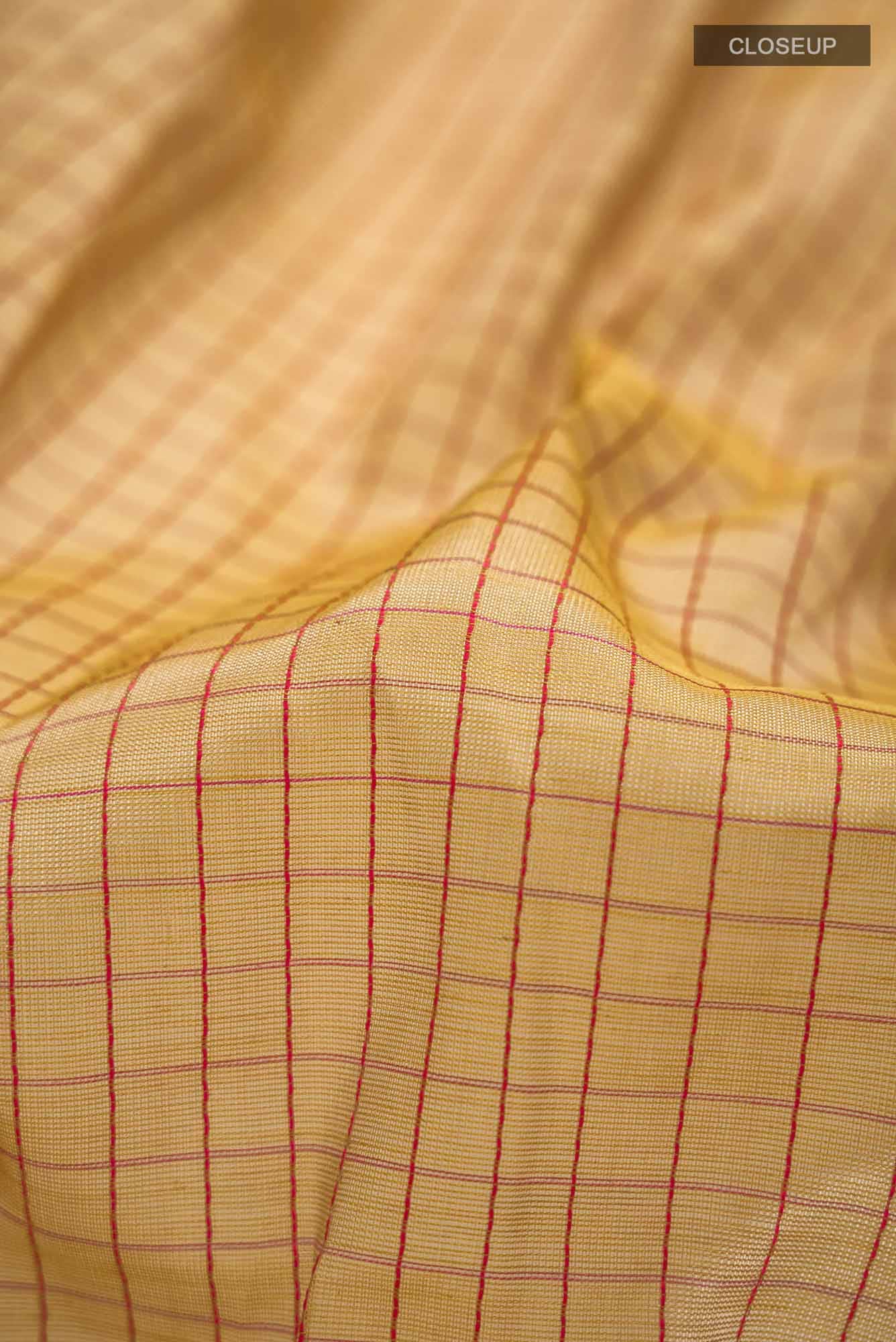 Yellow Silk Cotton Saree