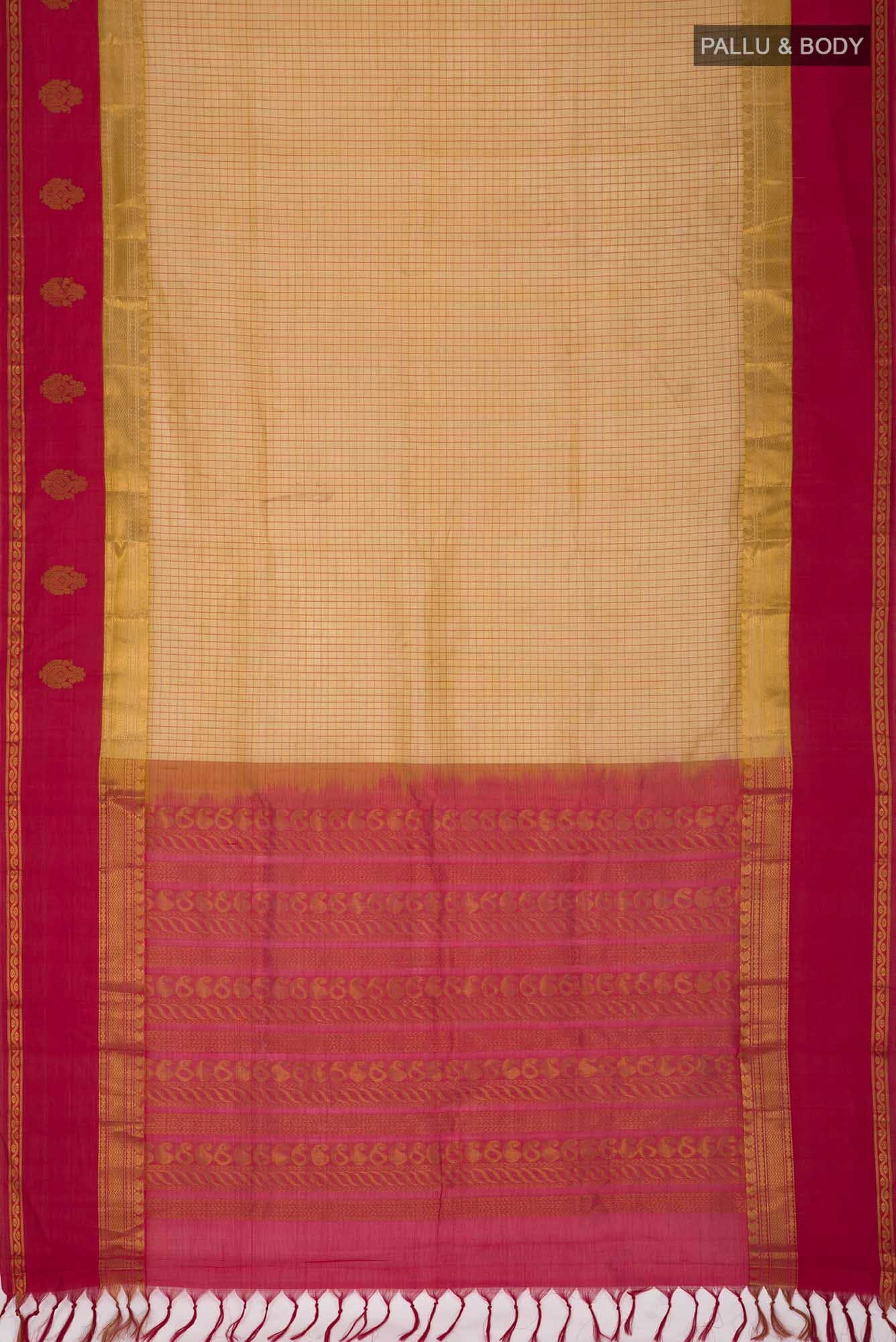 Yellow Silk Cotton Saree