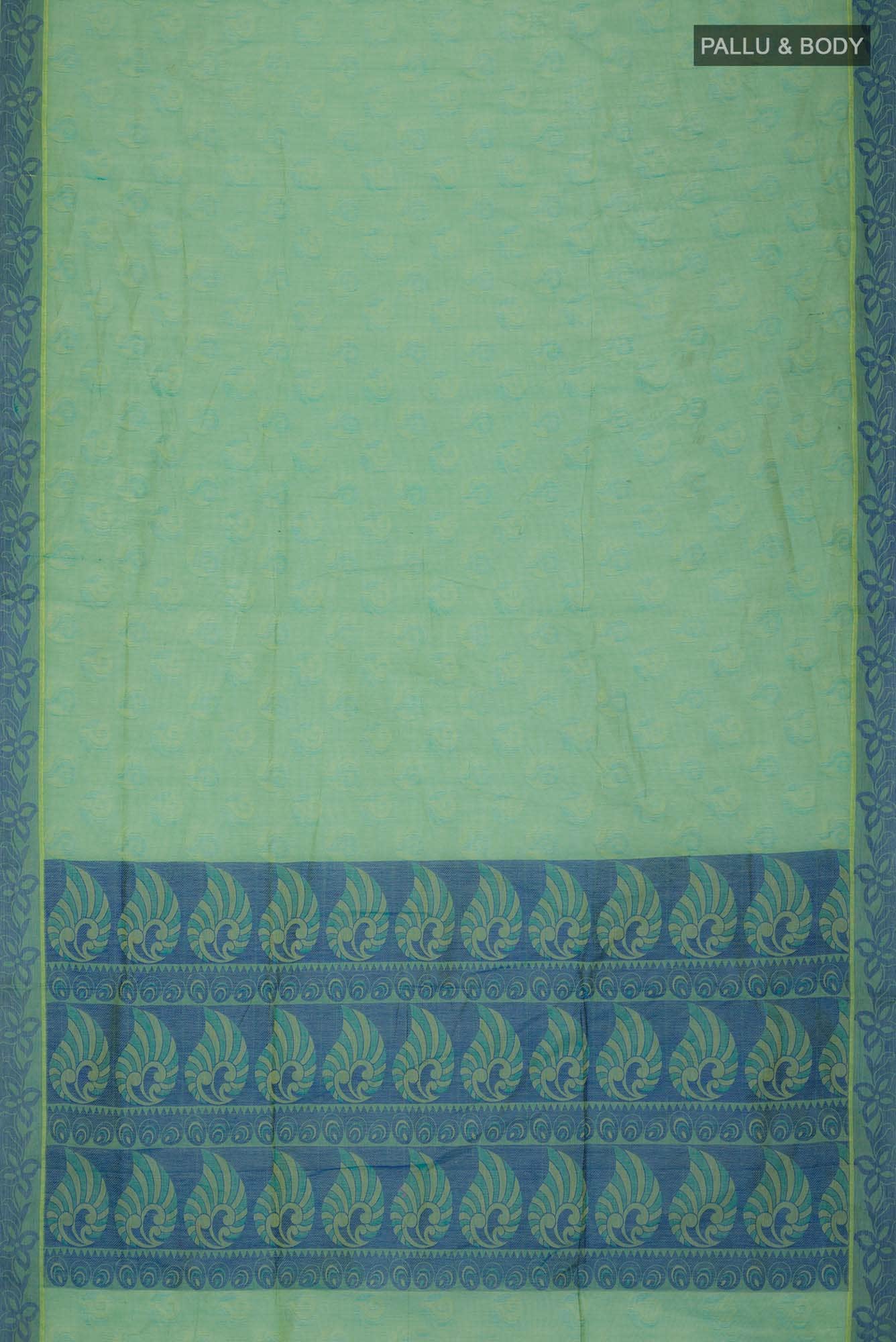 Green Coimbatore Cotton Saree
