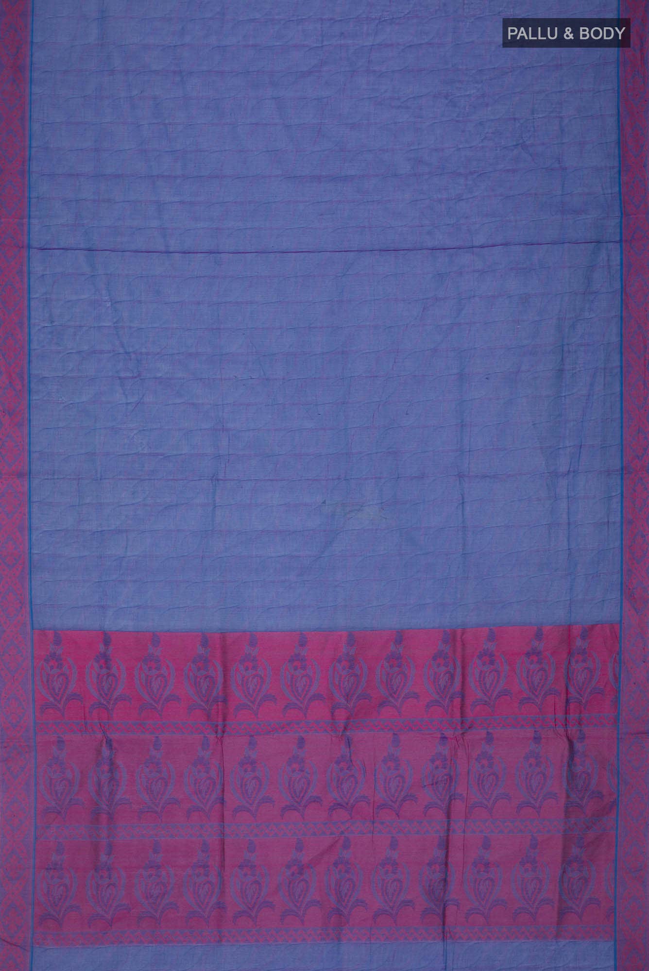Blue Coimbatore Cotton Saree