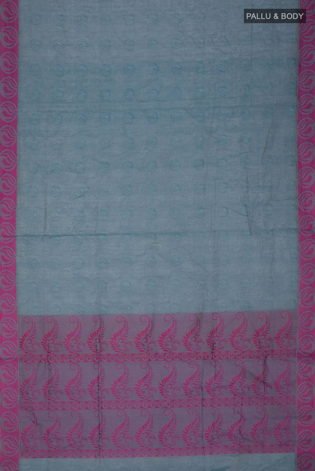 Blue Coimbatore Cotton Saree