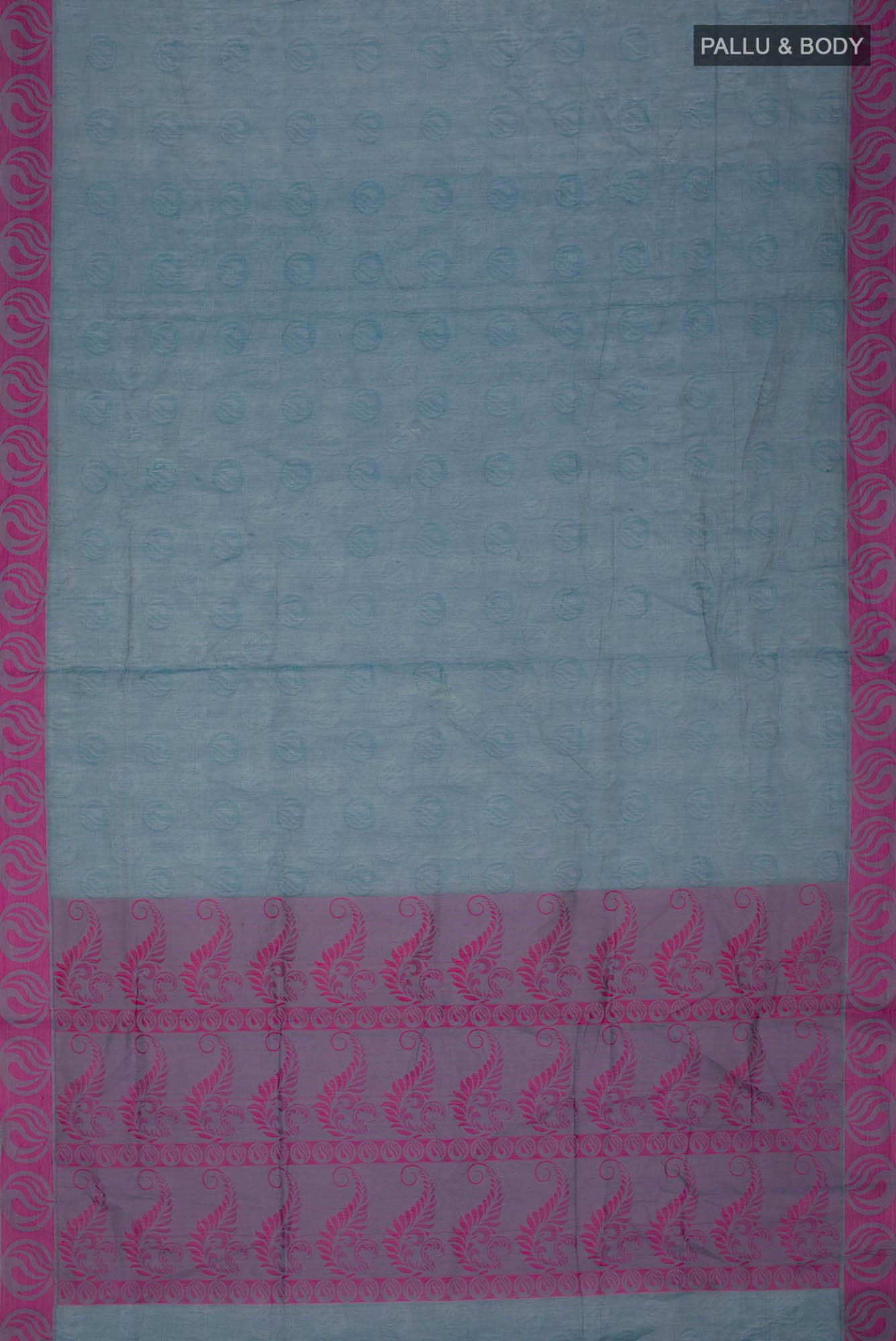 Blue Coimbatore Cotton Saree