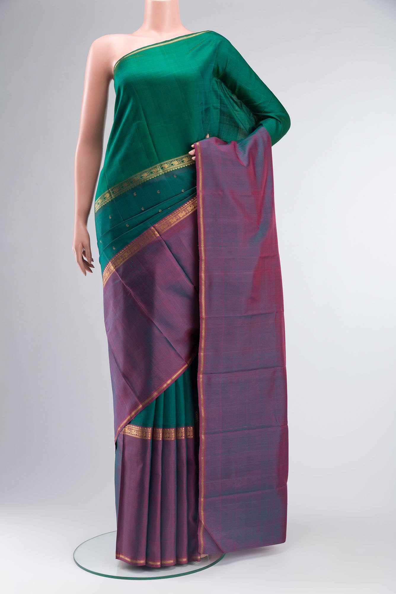 Green Kanchipuram Silk Saree