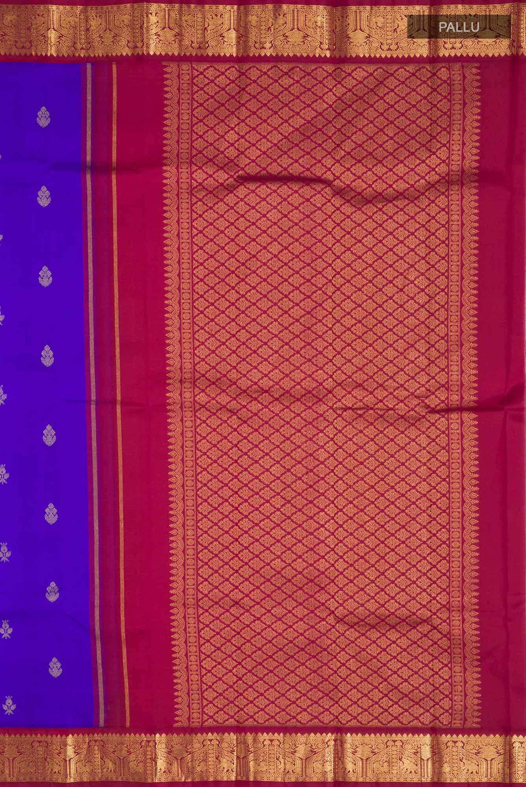Blue Kanchipuram Silk Saree