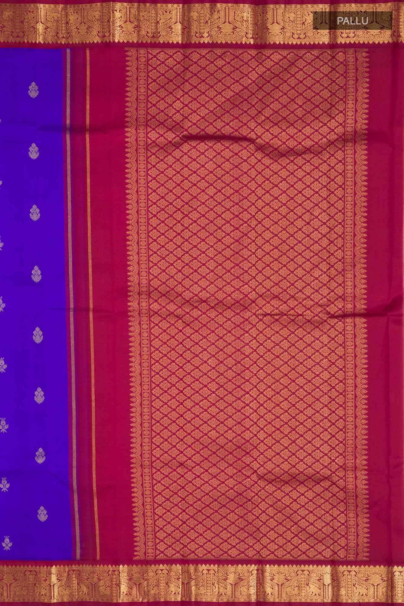 Blue Kanchipuram Silk Saree
