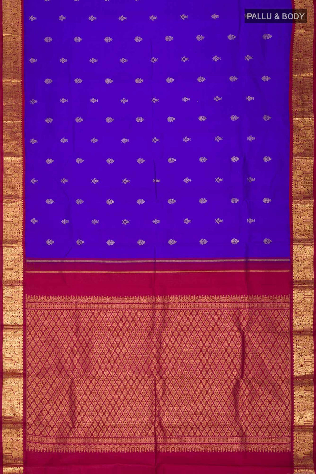 Blue Kanchipuram Silk Saree