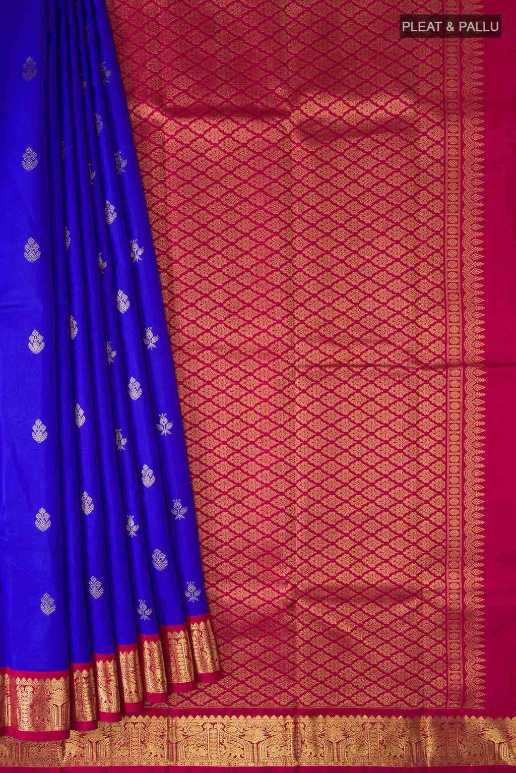 Blue Kanchipuram Silk Saree