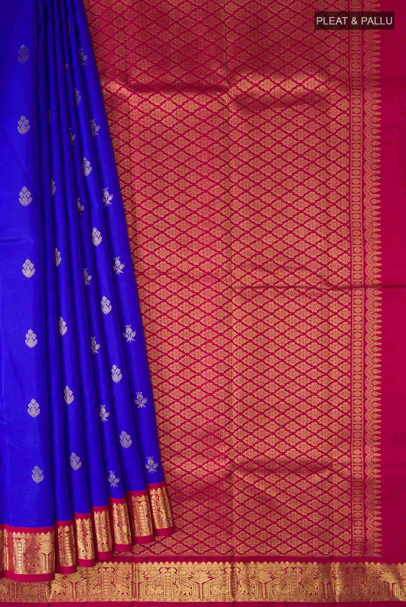 Blue Kanchipuram Silk Saree