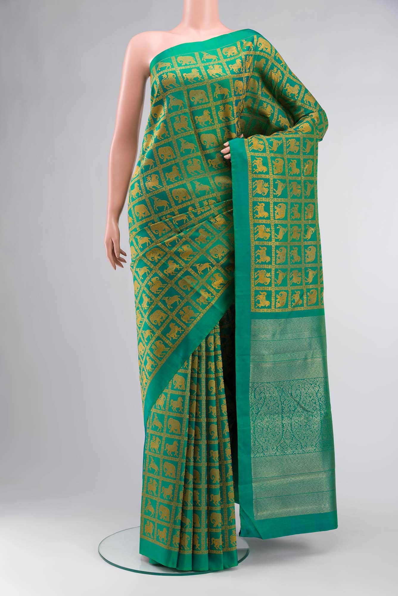Green Kanchipuram Silk Saree