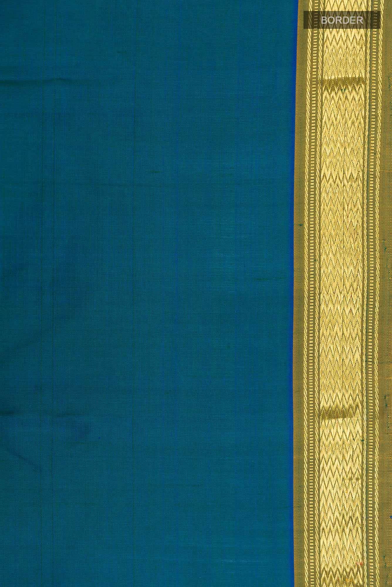 Blue Kanchipuram Silk Saree