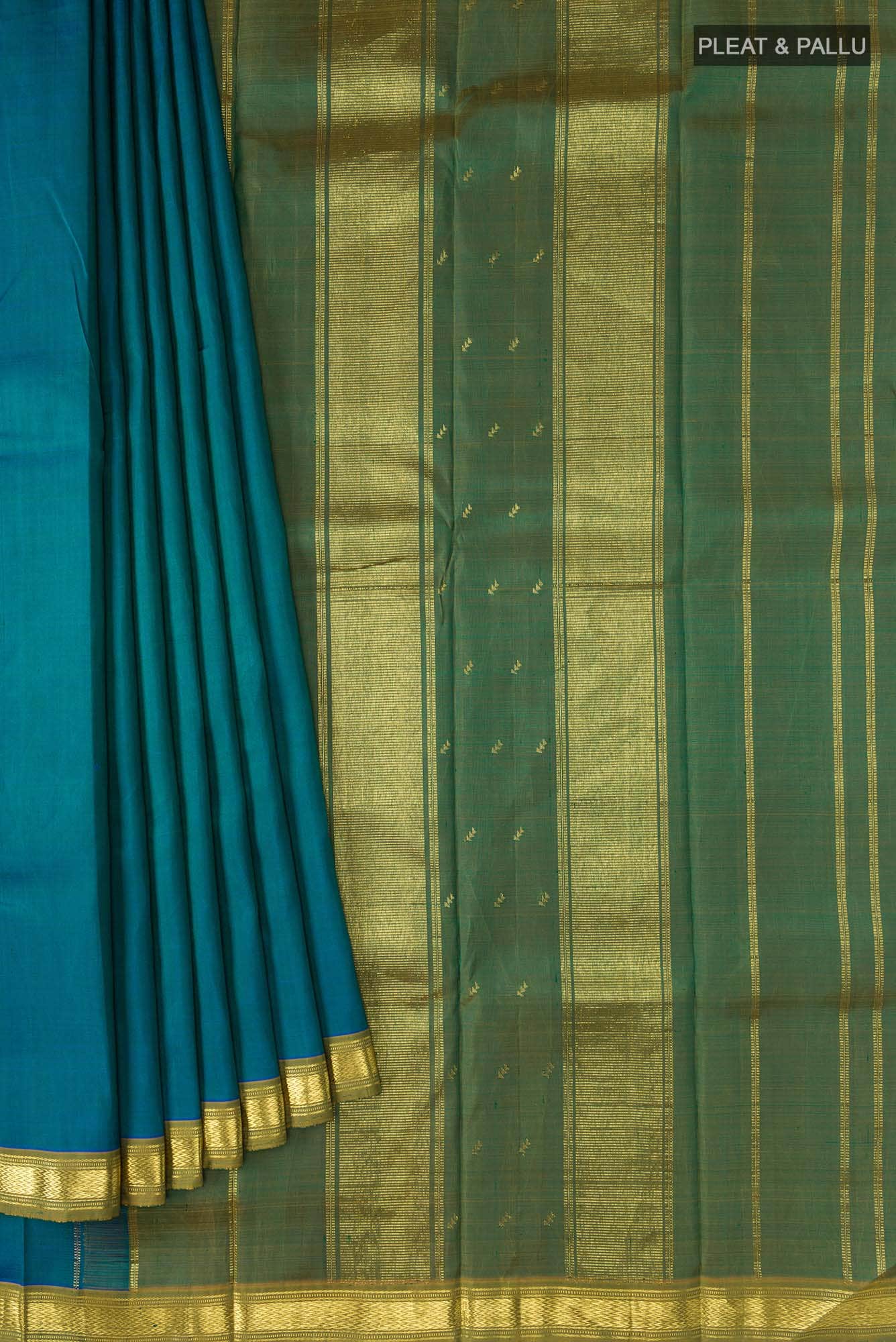 Blue Kanchipuram Silk Saree