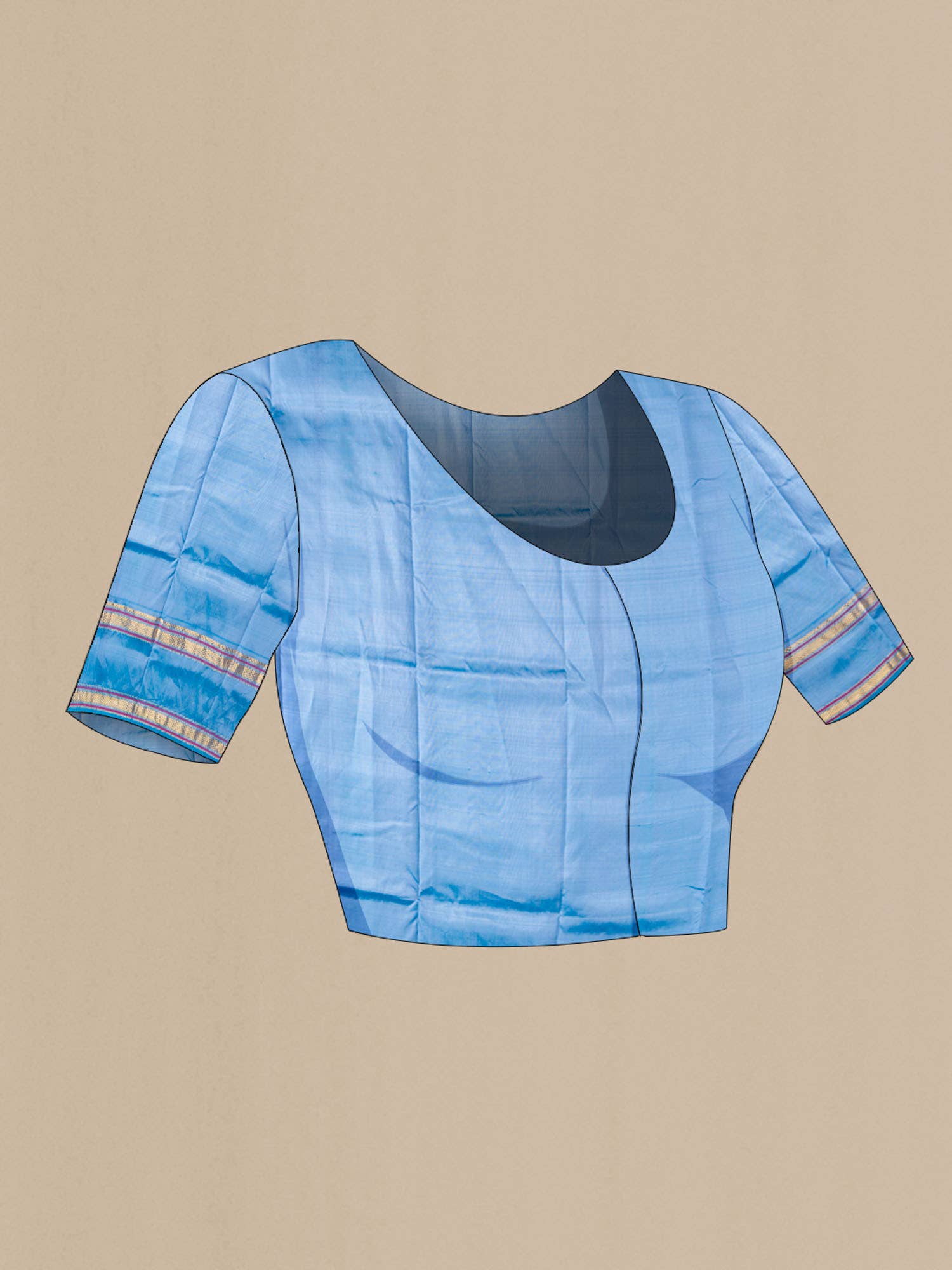 Blue Kanchipuram Silk Saree