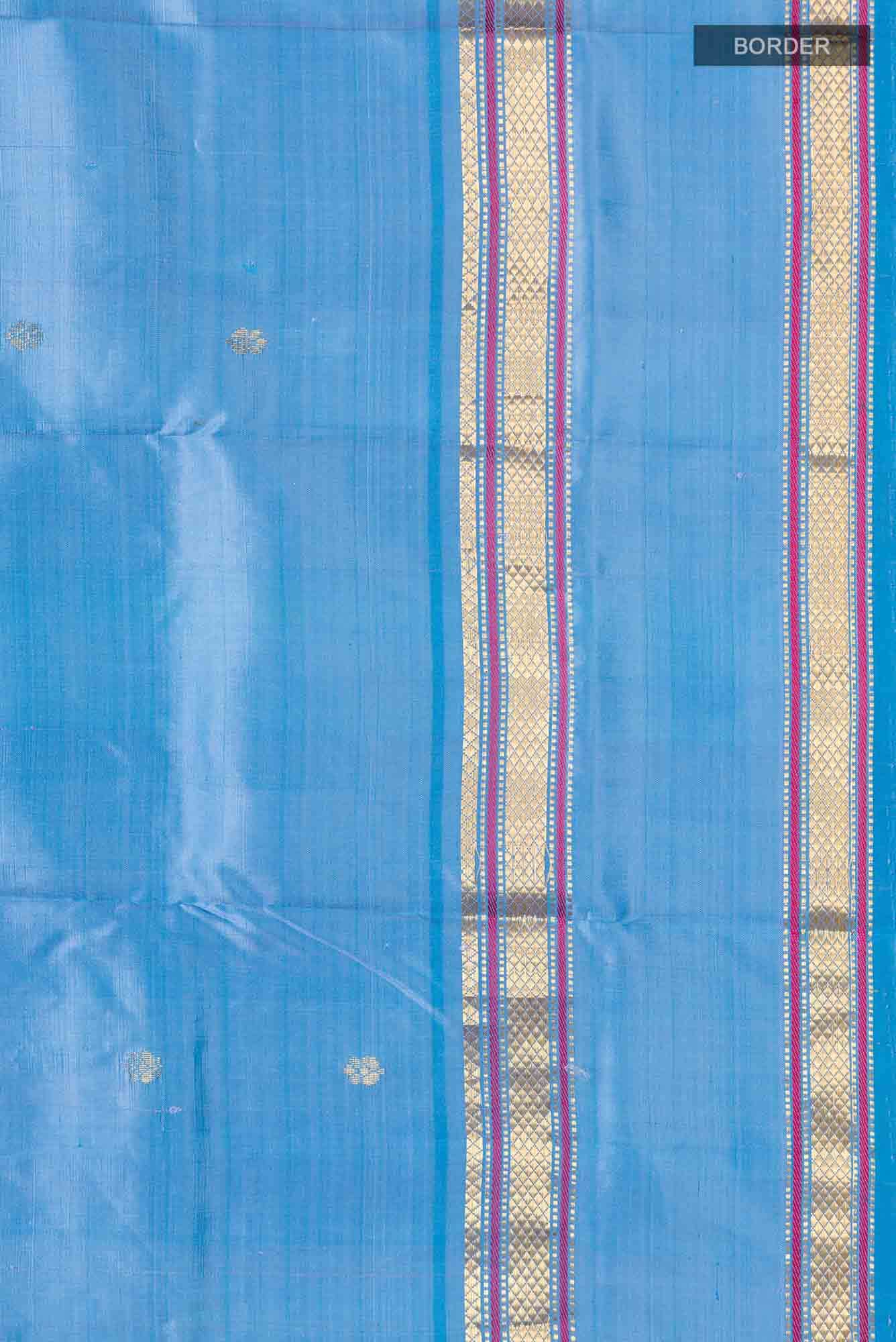 Blue Kanchipuram Silk Saree