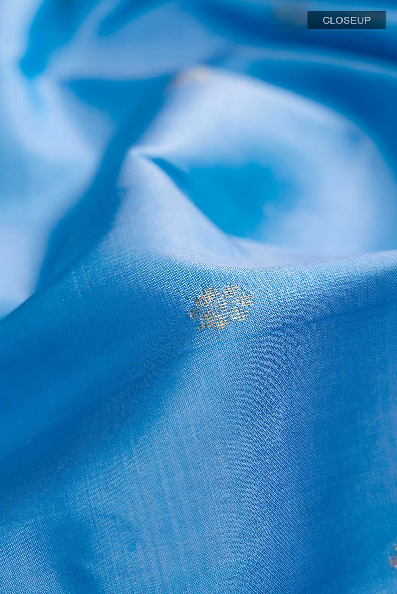Blue Kanchipuram Silk Saree