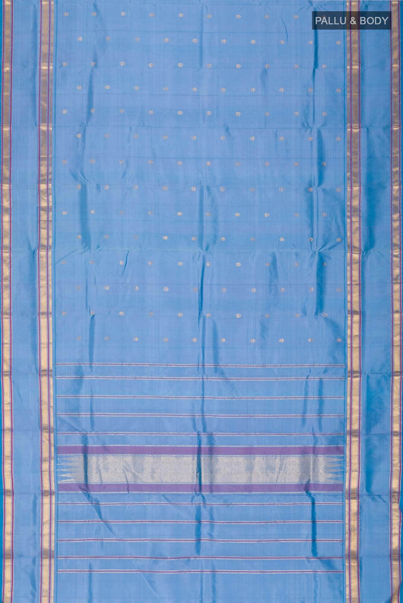Blue Kanchipuram Silk Saree
