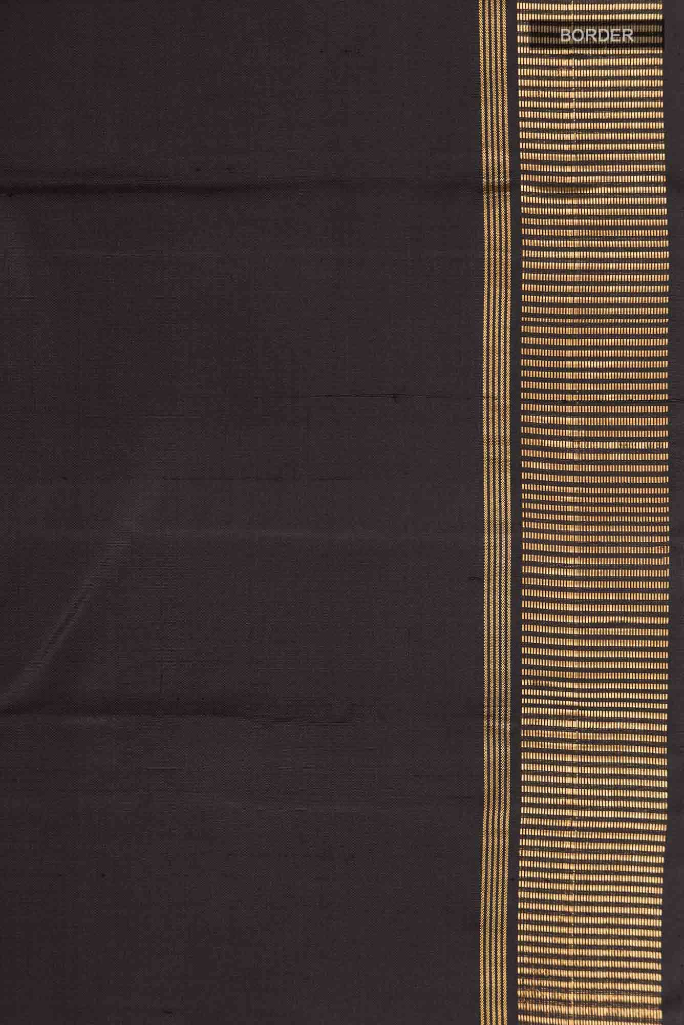 Black Kanchipuram Silk Saree