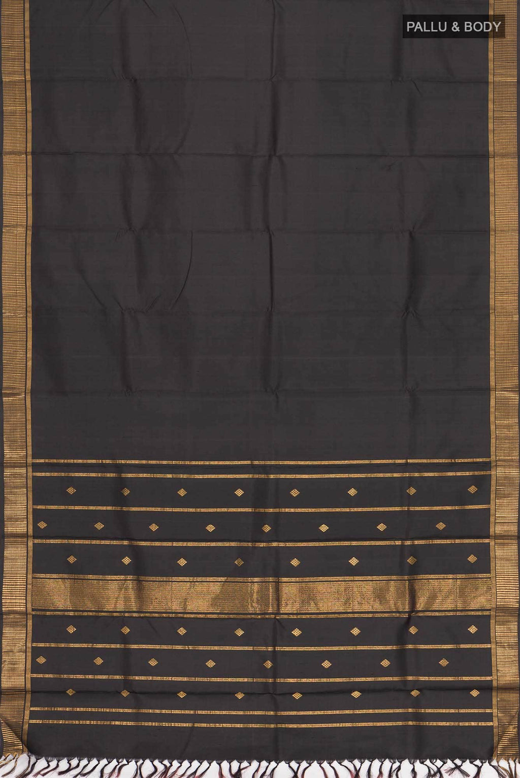 Black Kanchipuram Silk Saree