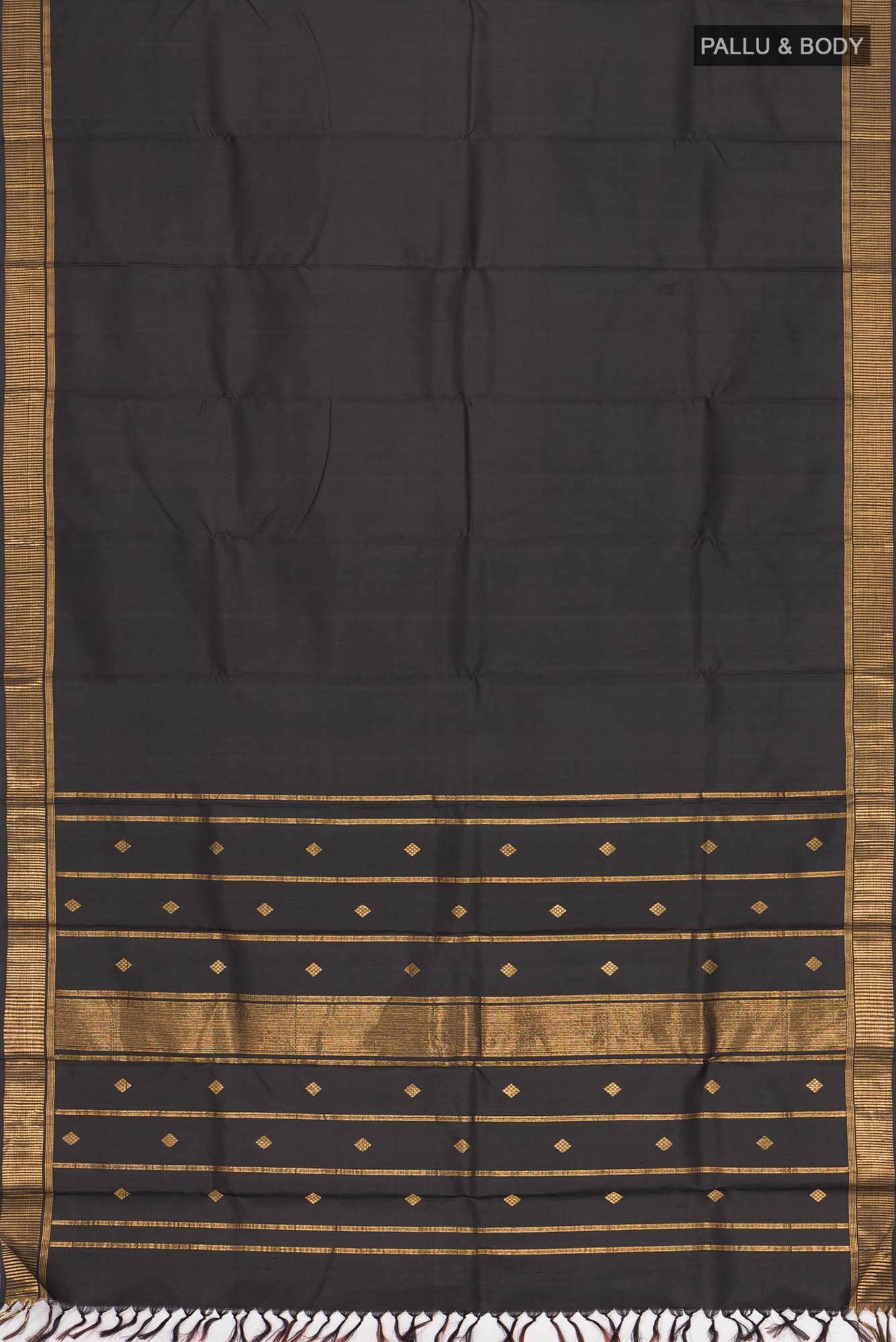 Black Kanchipuram Silk Saree