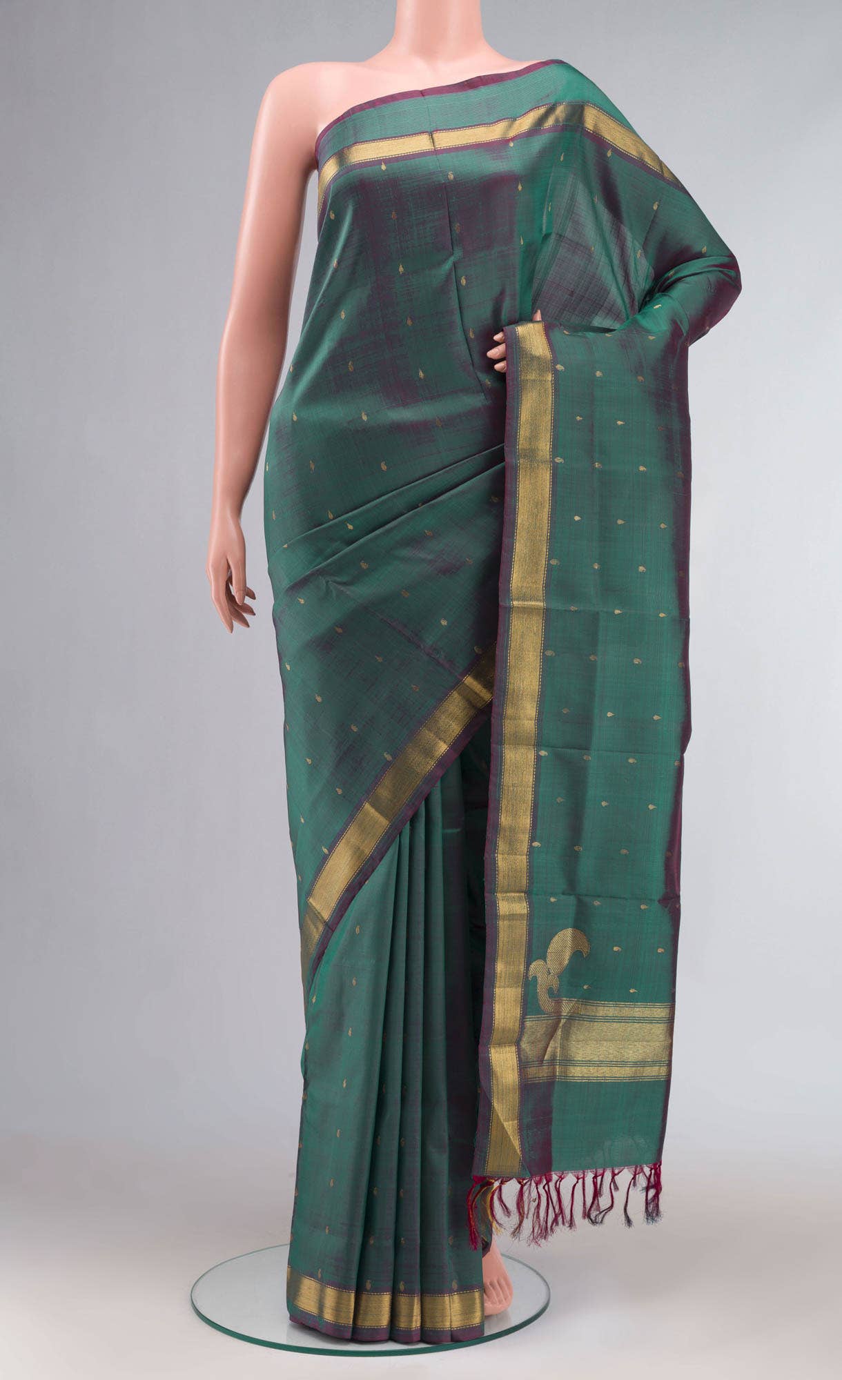 Green Kanchipuram Silk Saree
