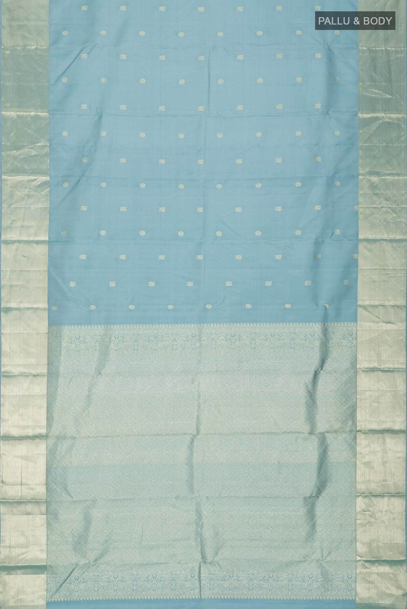 Blue Kanchipuram Silk Saree