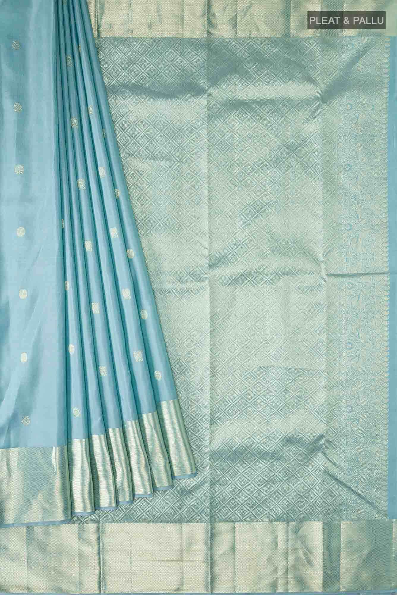 Blue Kanchipuram Silk Saree