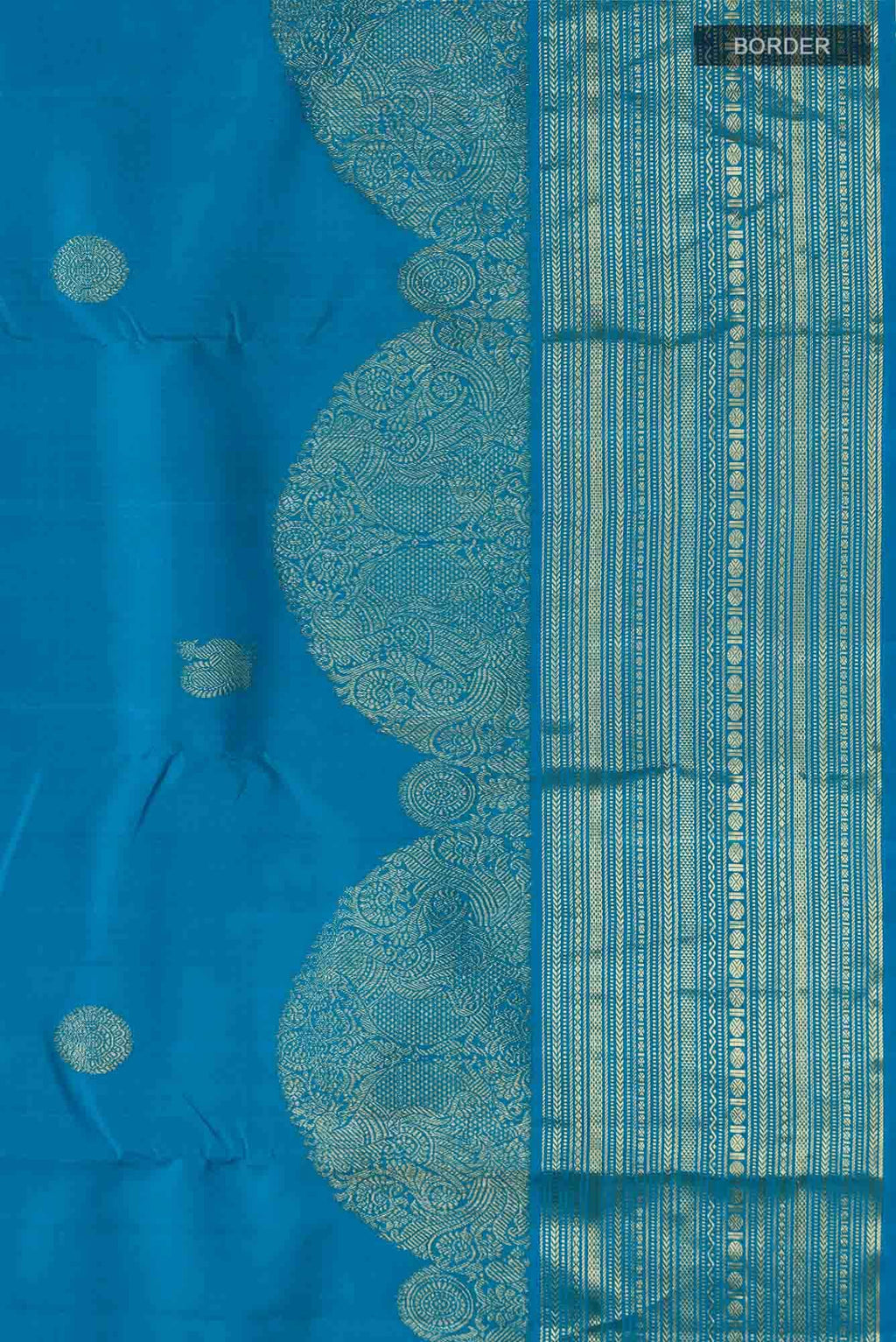 Blue Kanchipuram Silk Saree