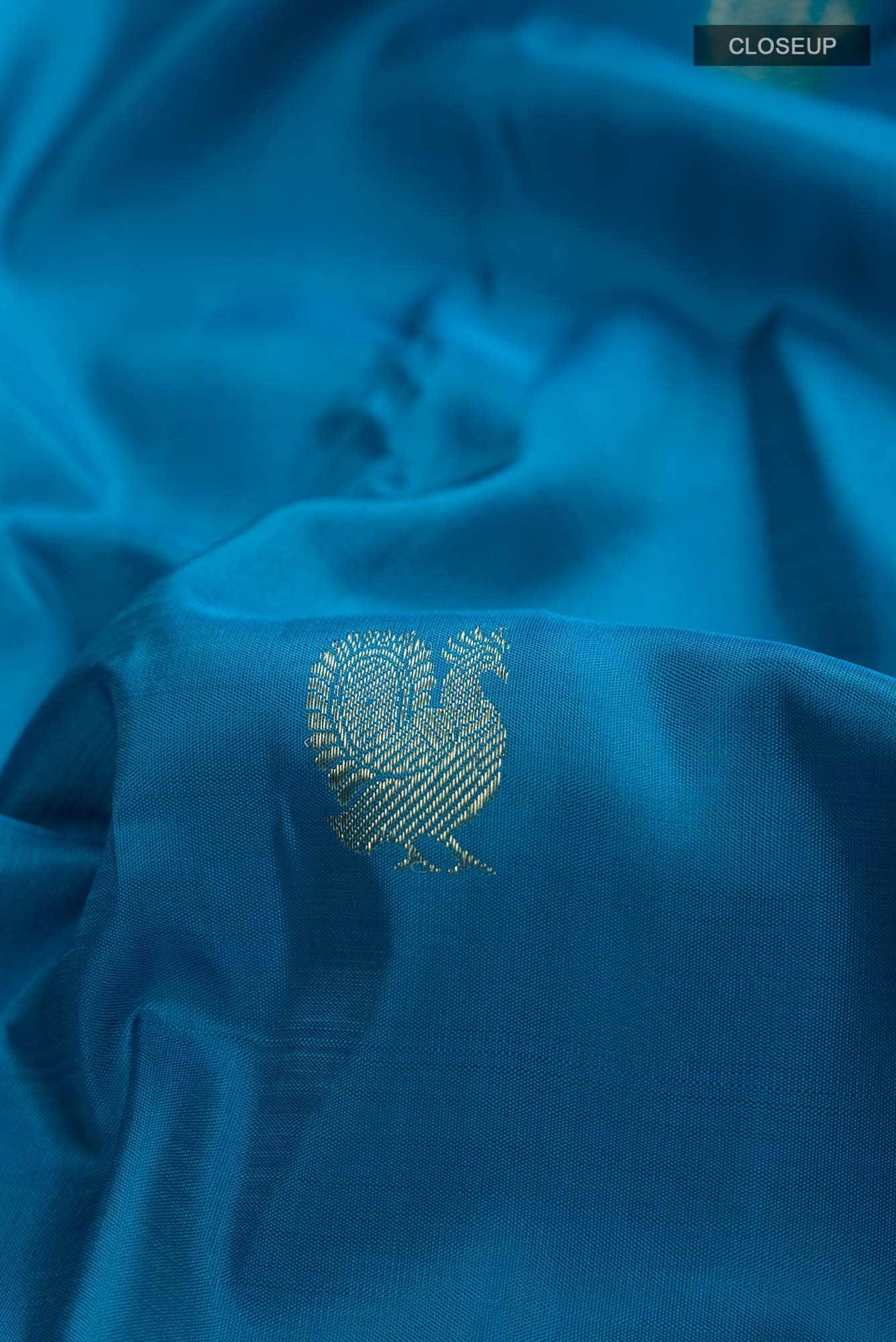 Blue Kanchipuram Silk Saree