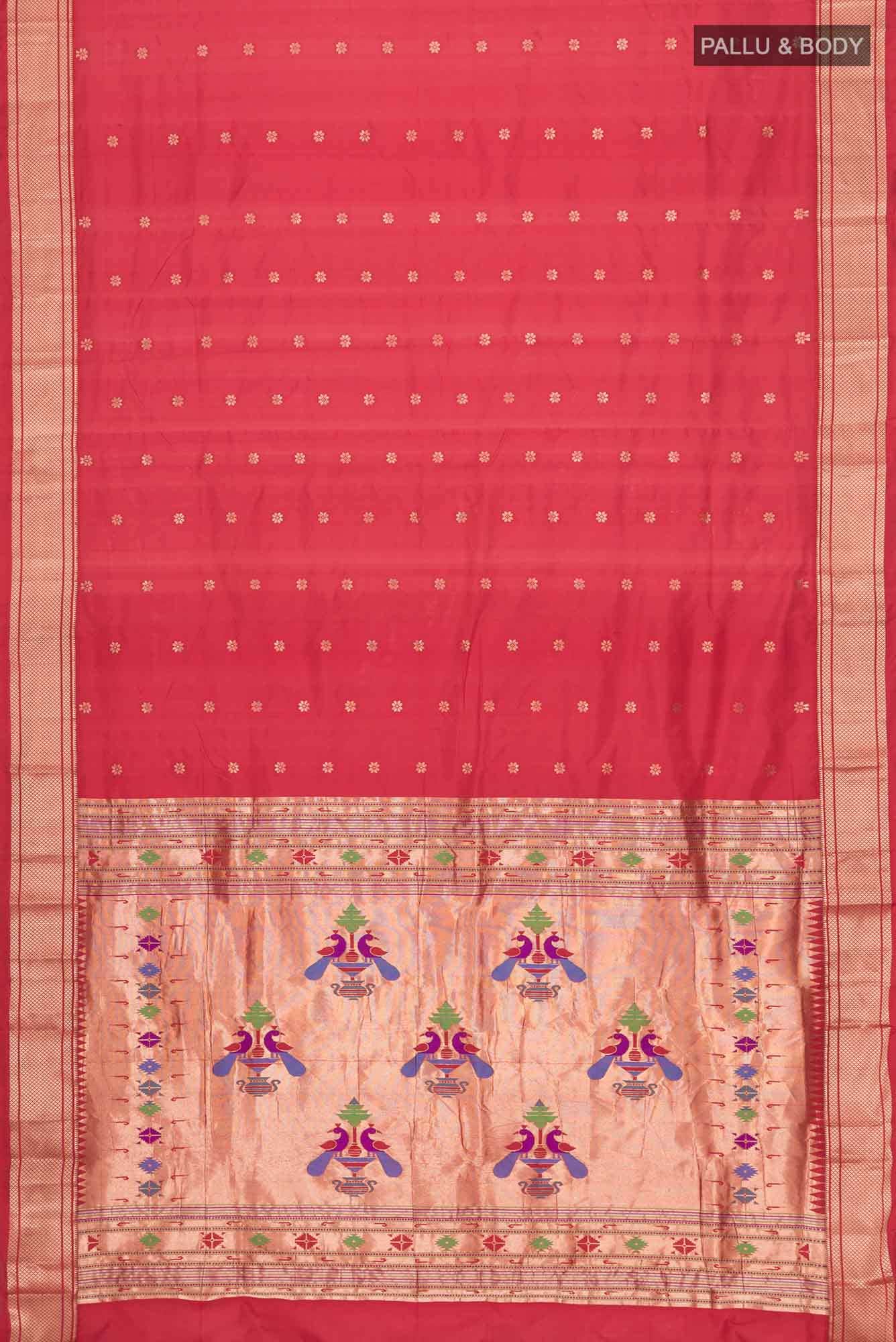 Red Bangalore Silk Saree