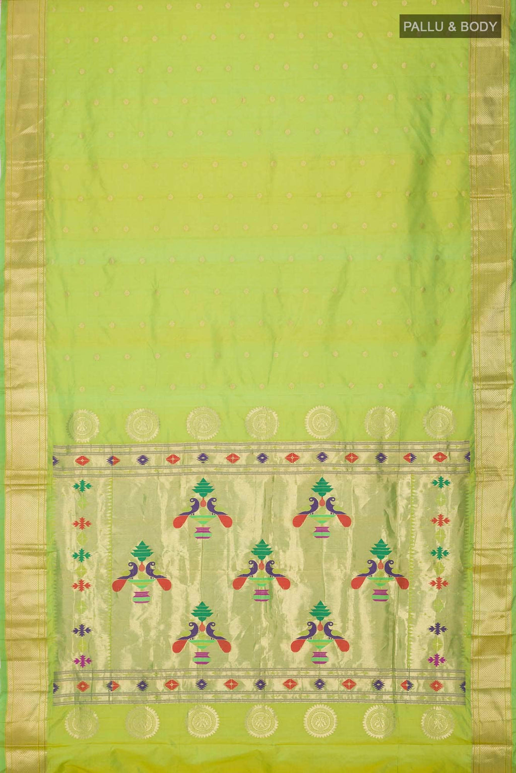 Green Blended Bangalore Silk Saree