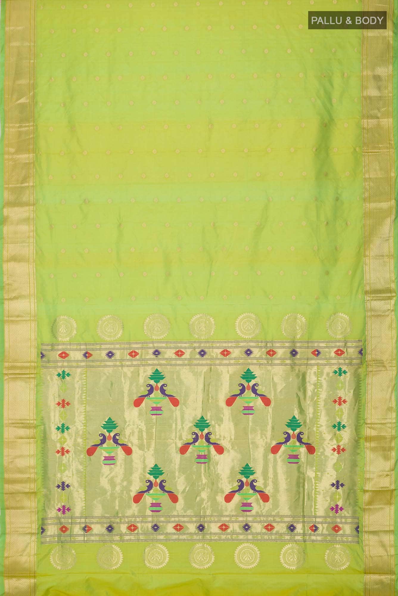 Green Blended Bangalore Silk Saree
