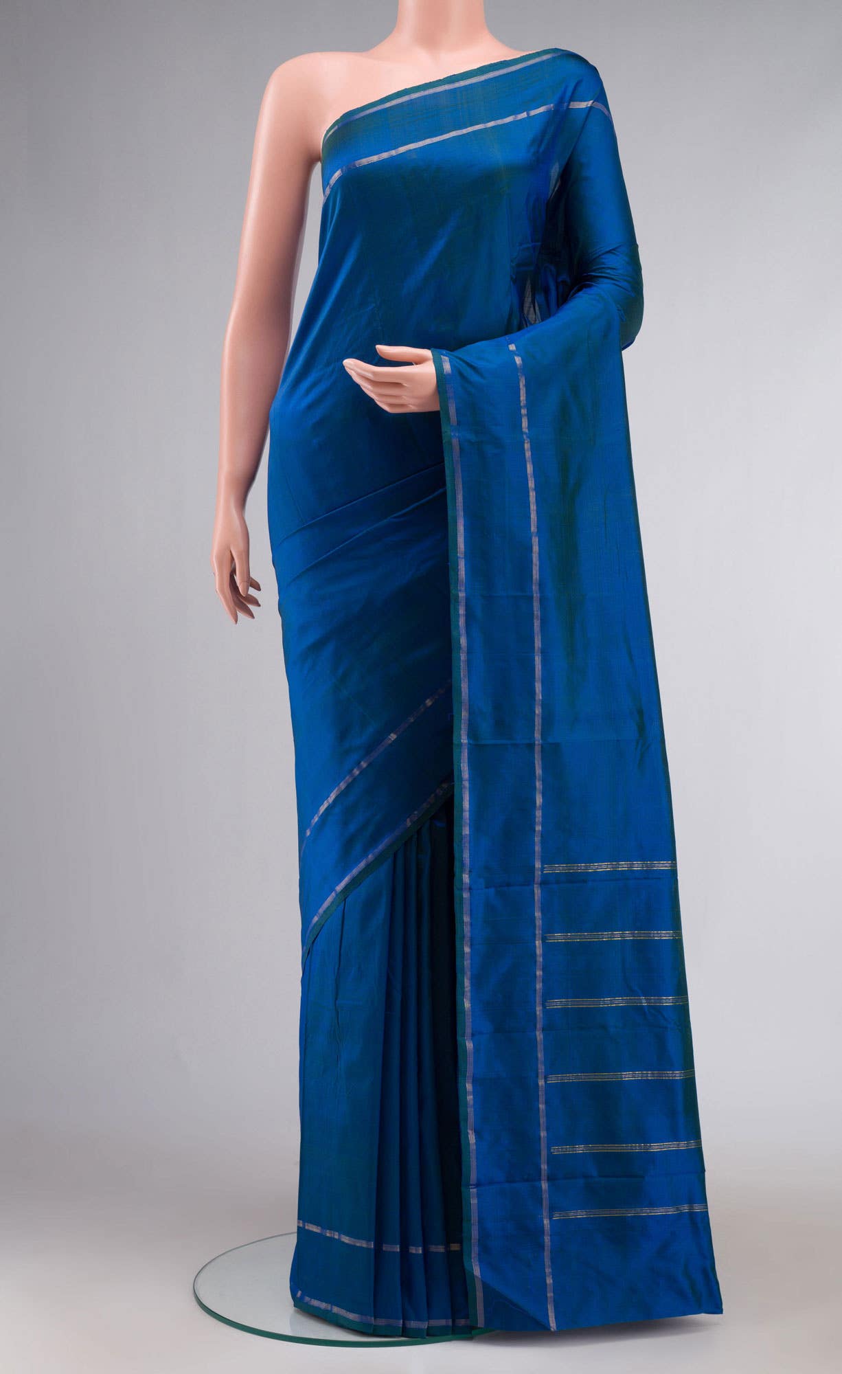 Blue Kanchipuram Silk Saree