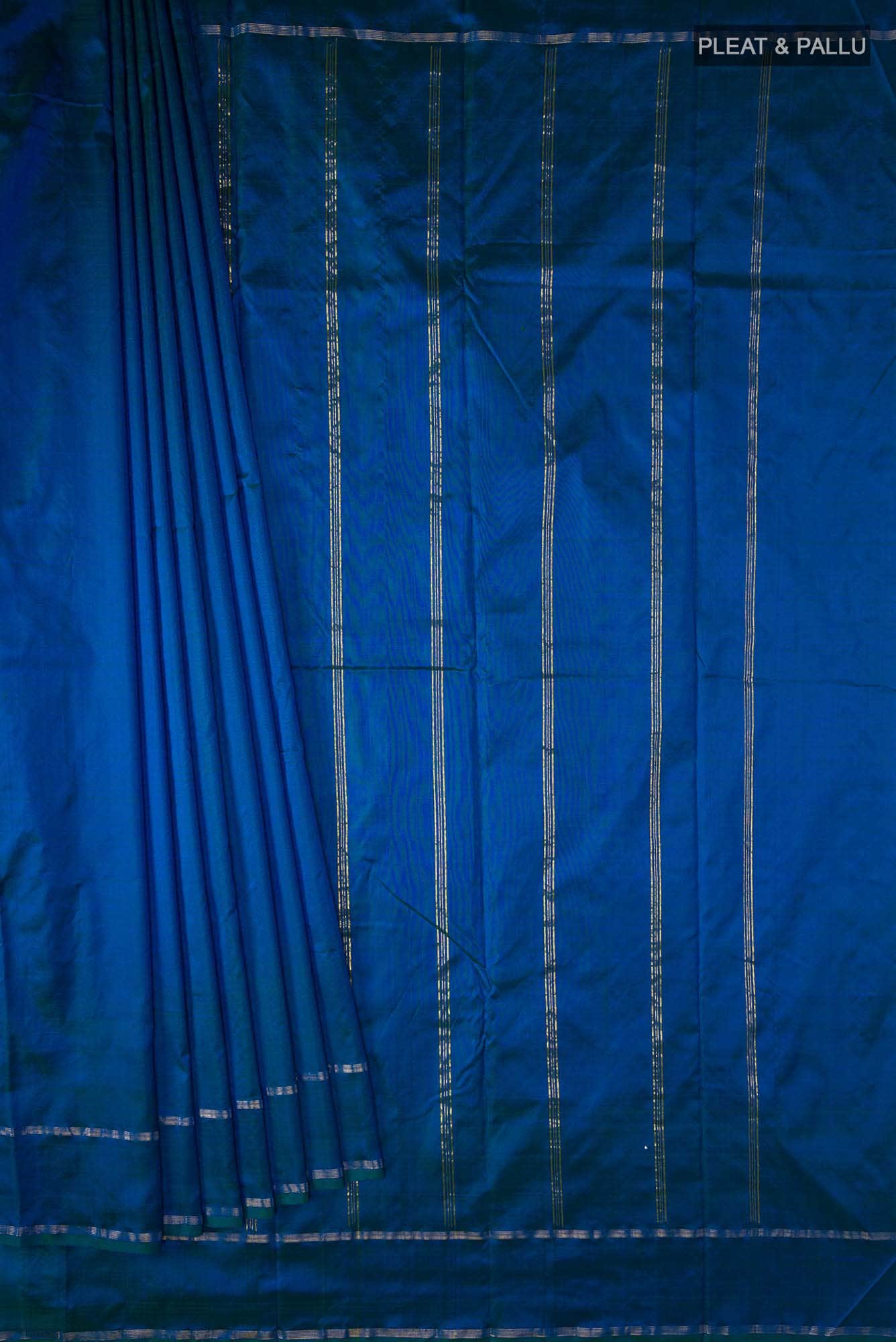 Blue Kanchipuram Silk Saree