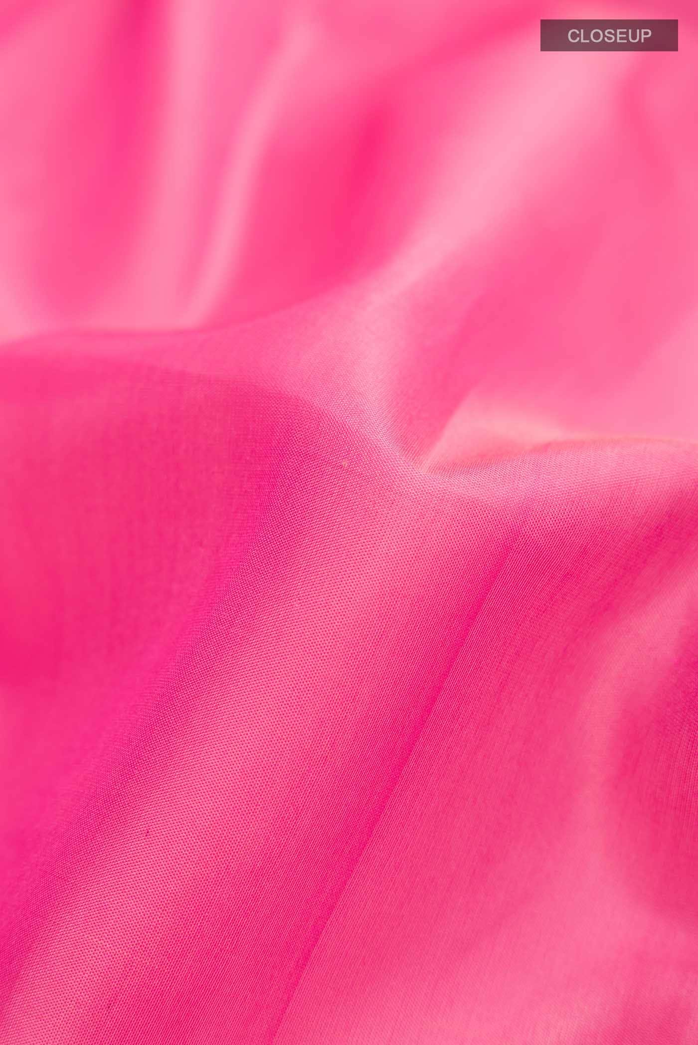 Pink Kanchipuram Silk Saree