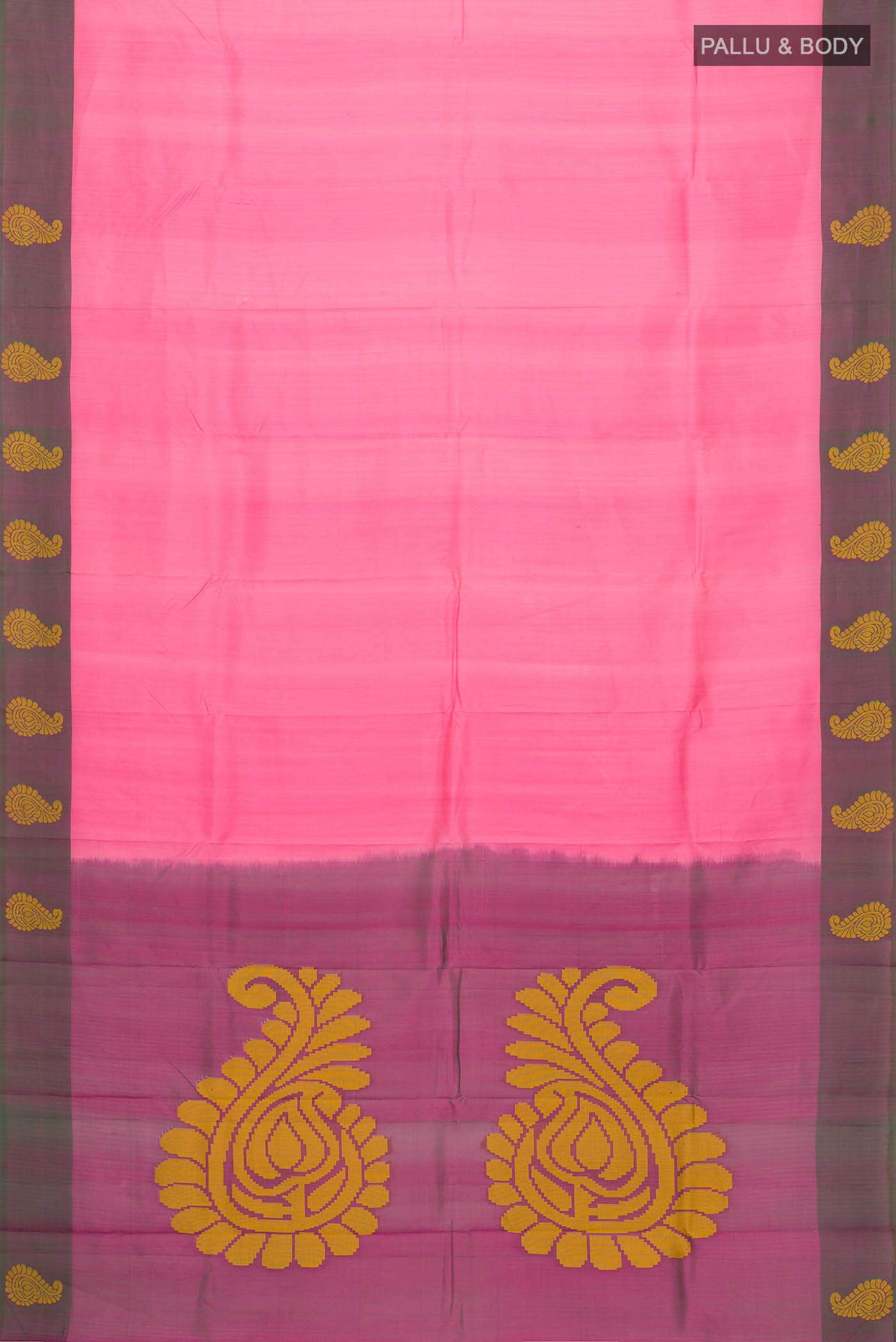 Pink Kanchipuram Silk Saree
