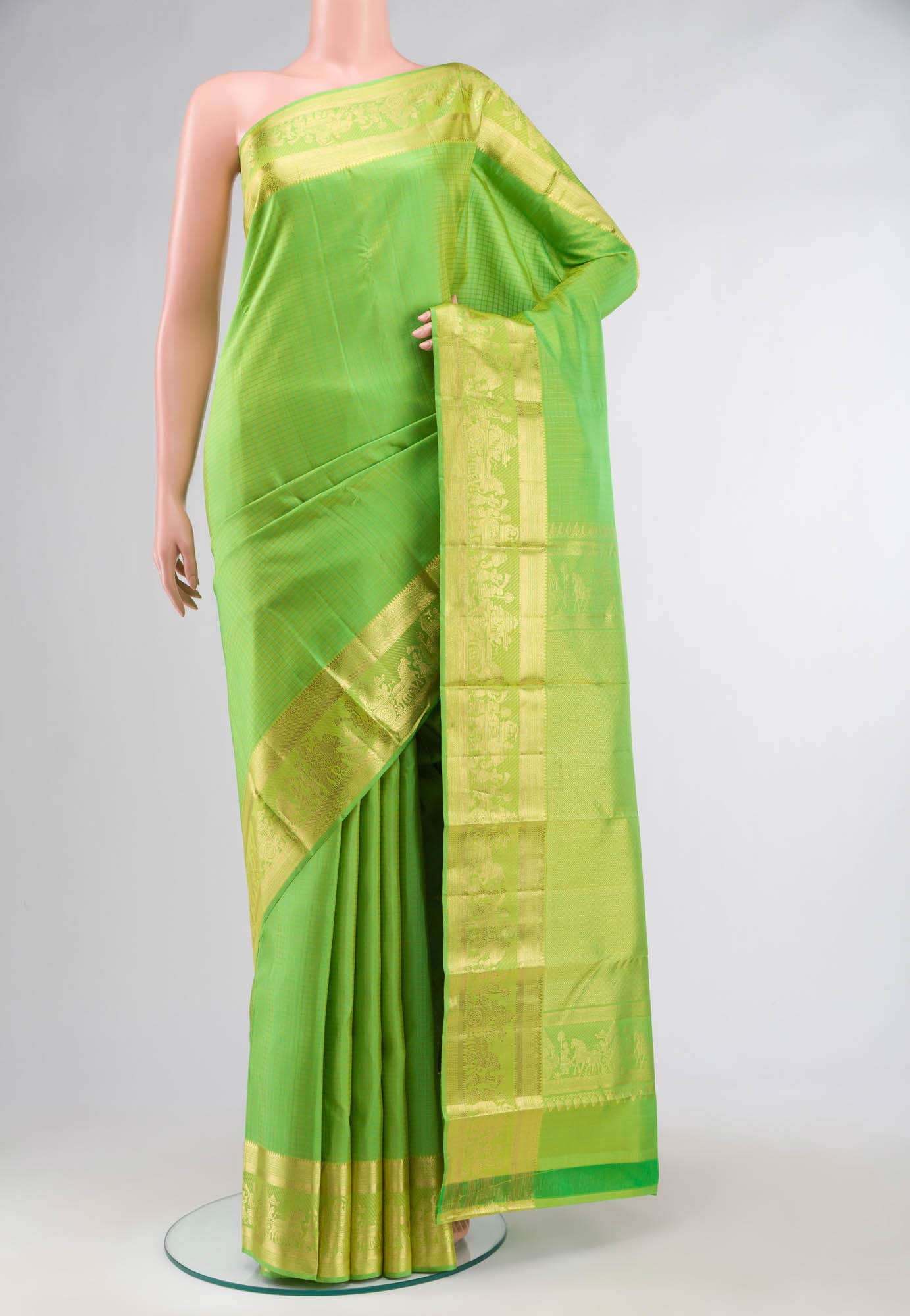 Green Kanchipuram Silk Saree