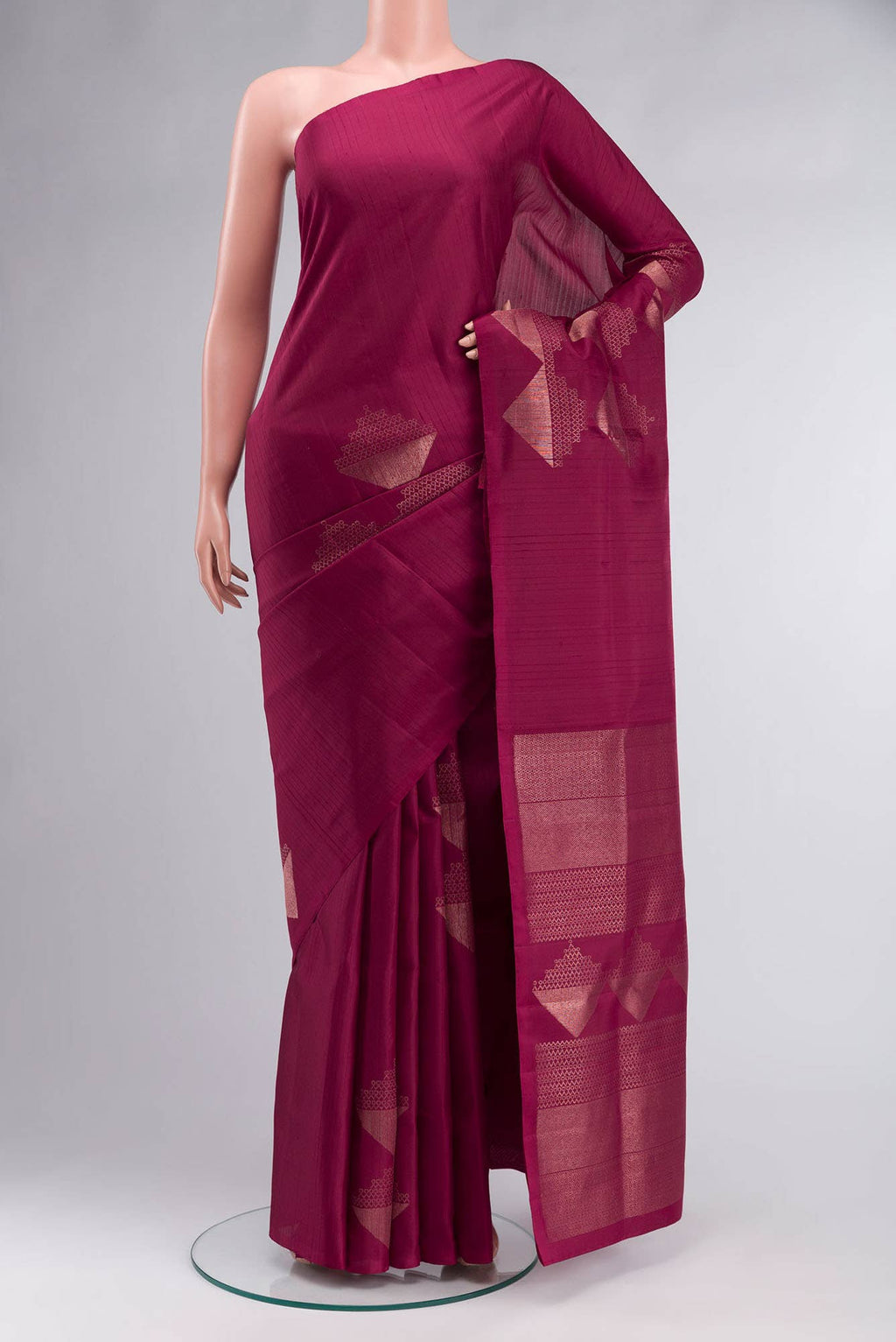 Maroon Soft Silk Saree