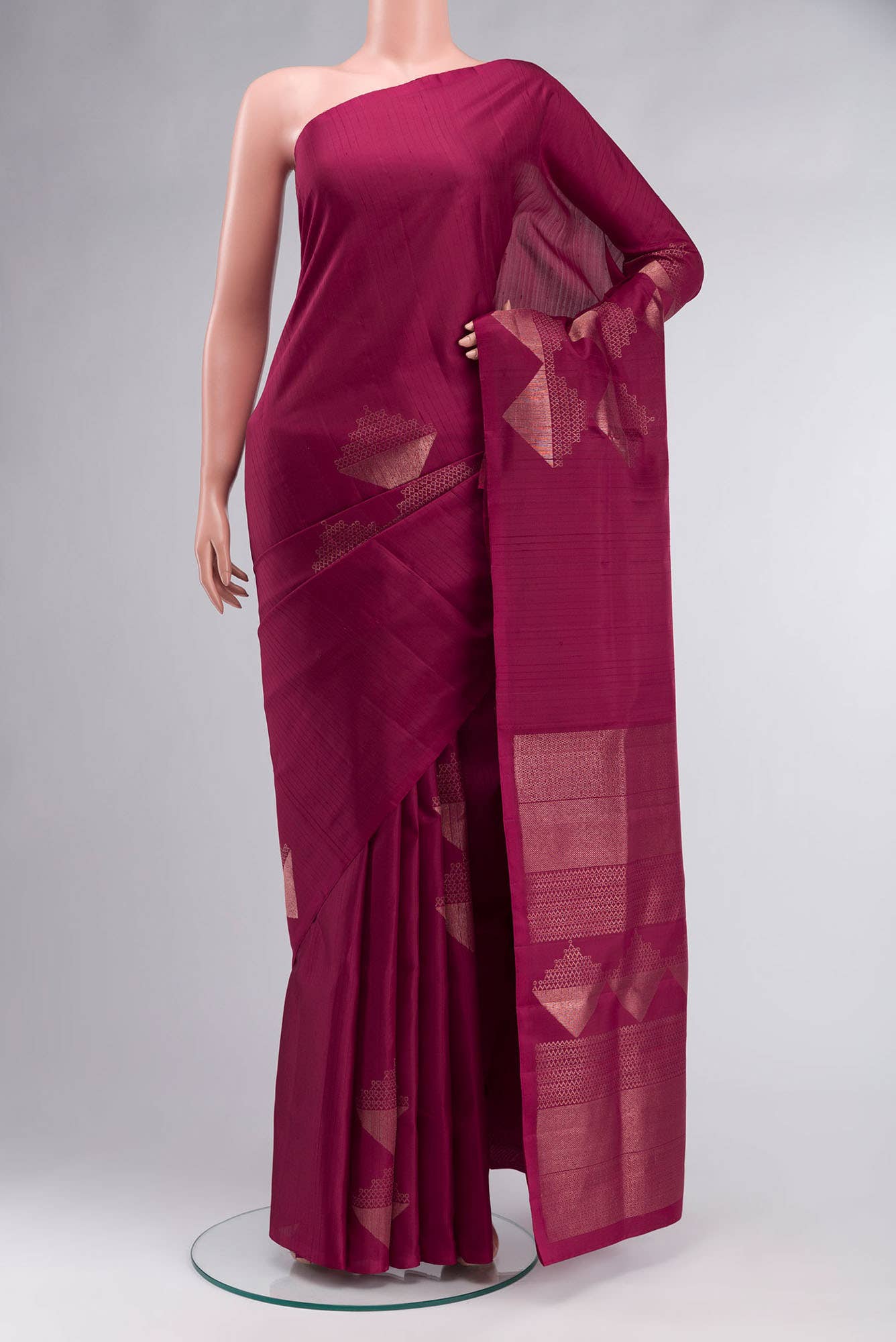 Maroon Soft Silk Saree