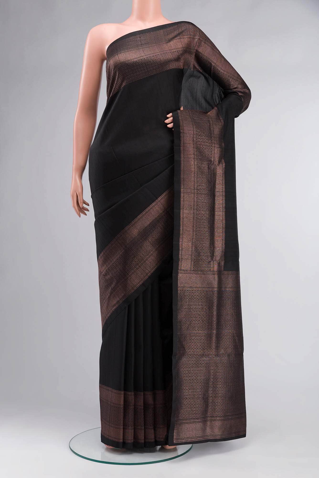 Black Soft Silk Saree
