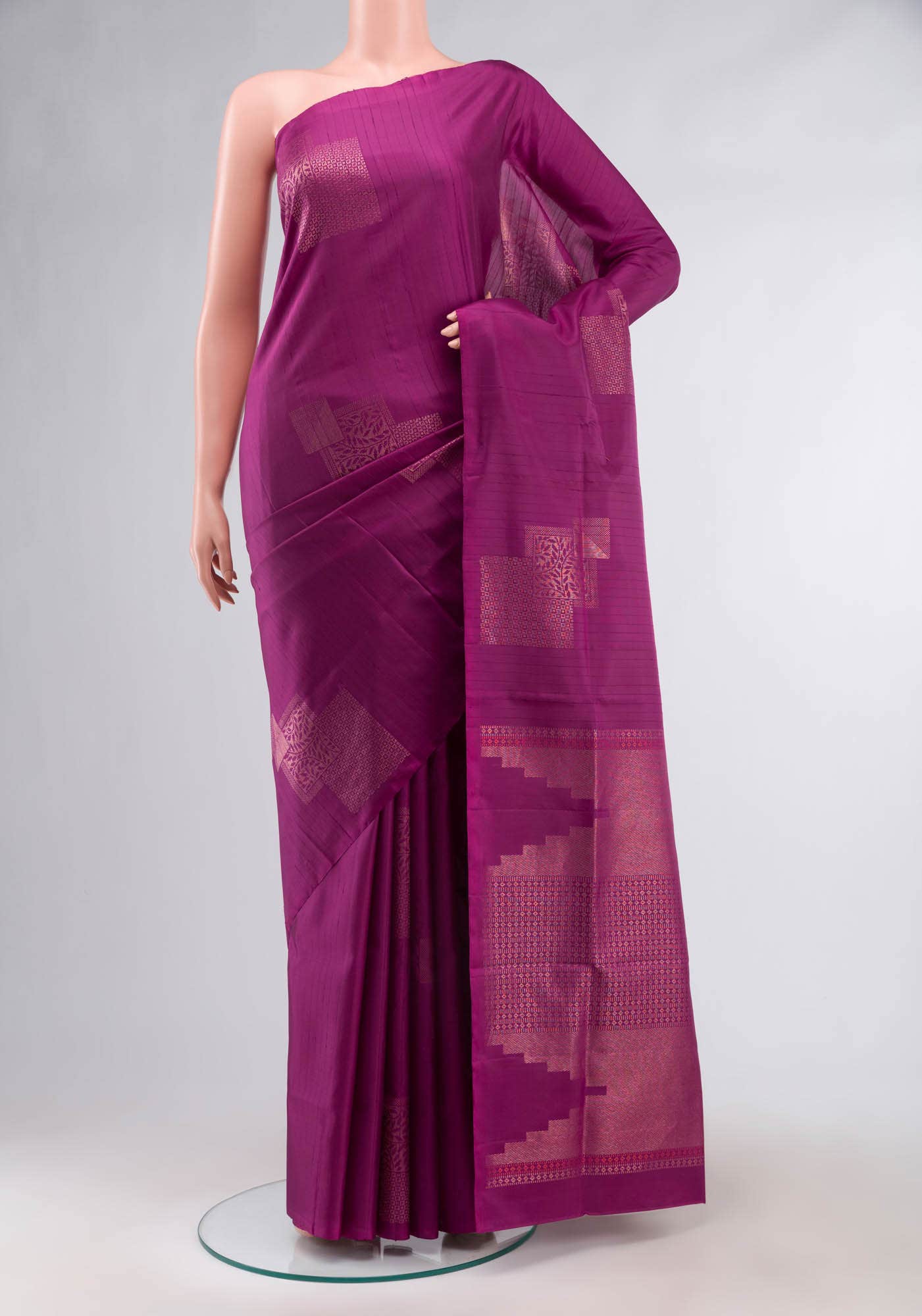 Magenta Soft Silk Saree