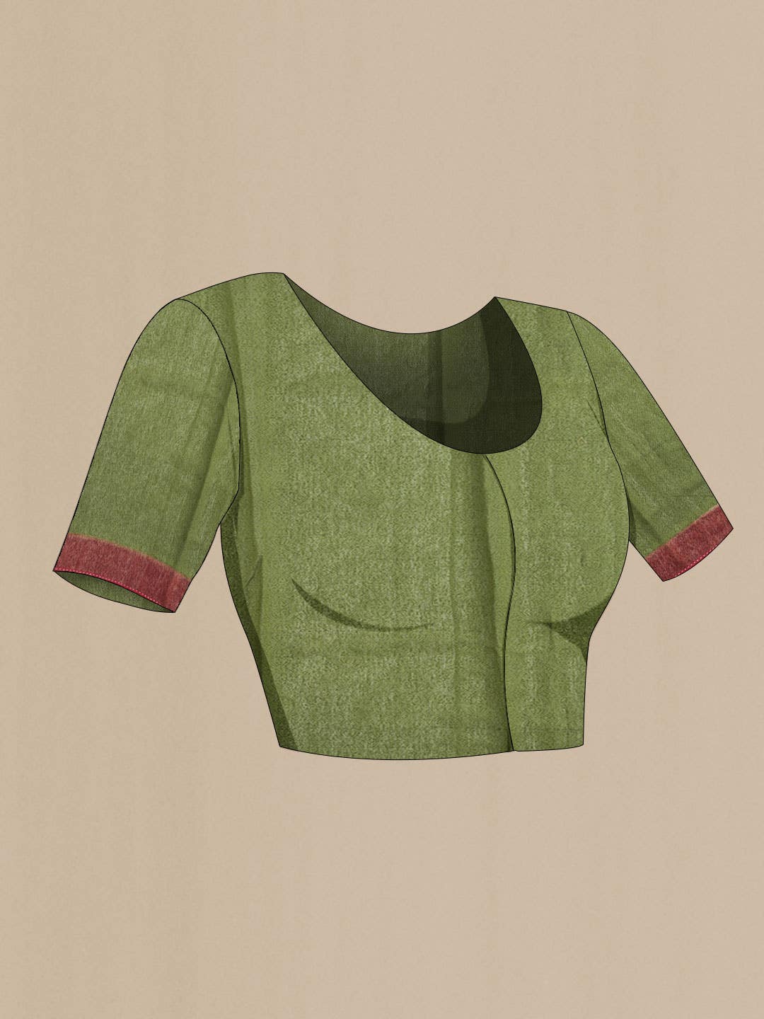 Green Tussar Silk Saree