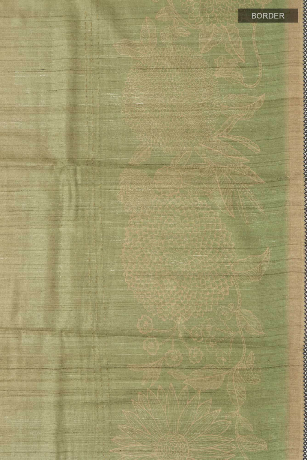 Beige Bhagalpuri Tussar Silk Saree