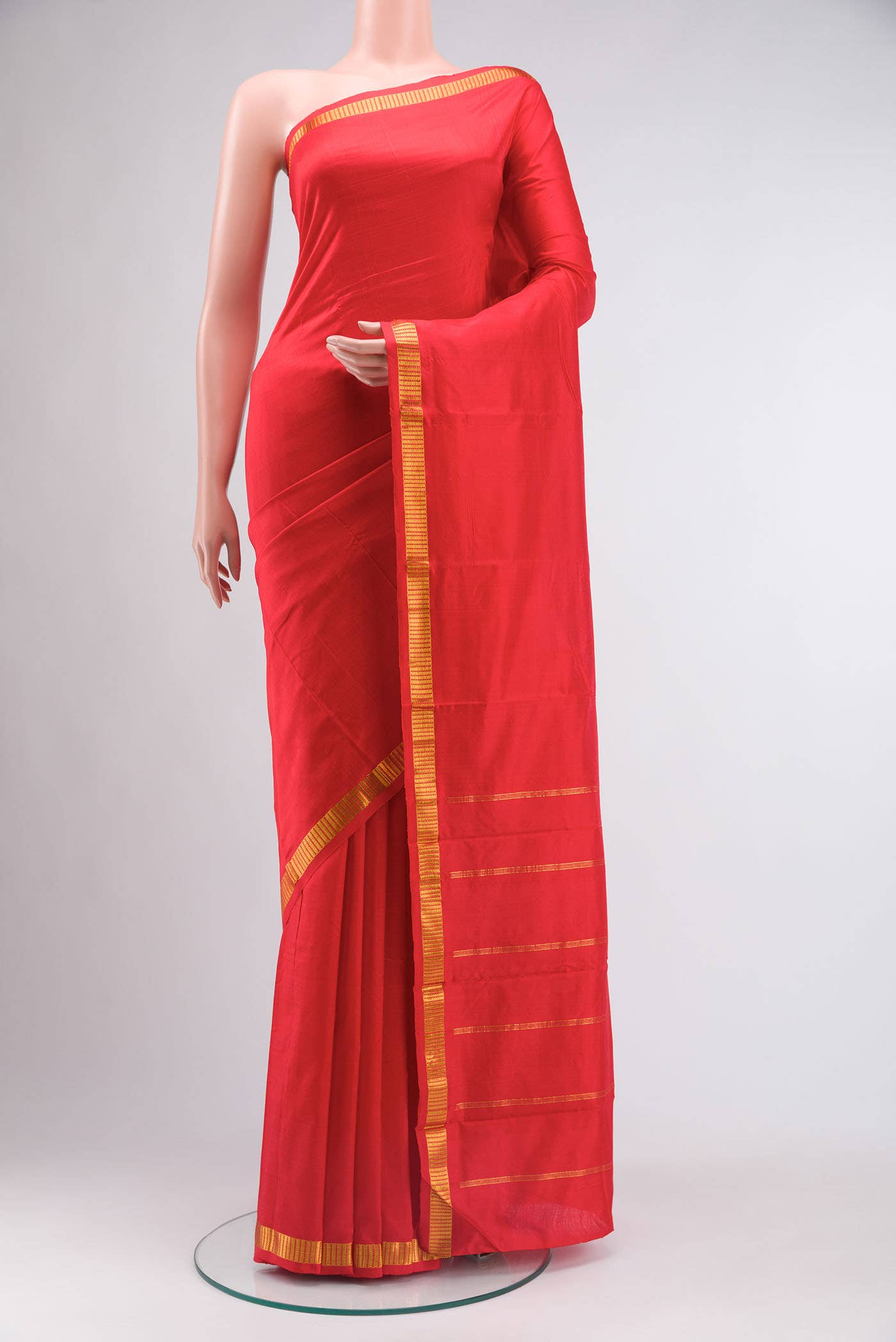 Red Kanchipuram Silk Saree