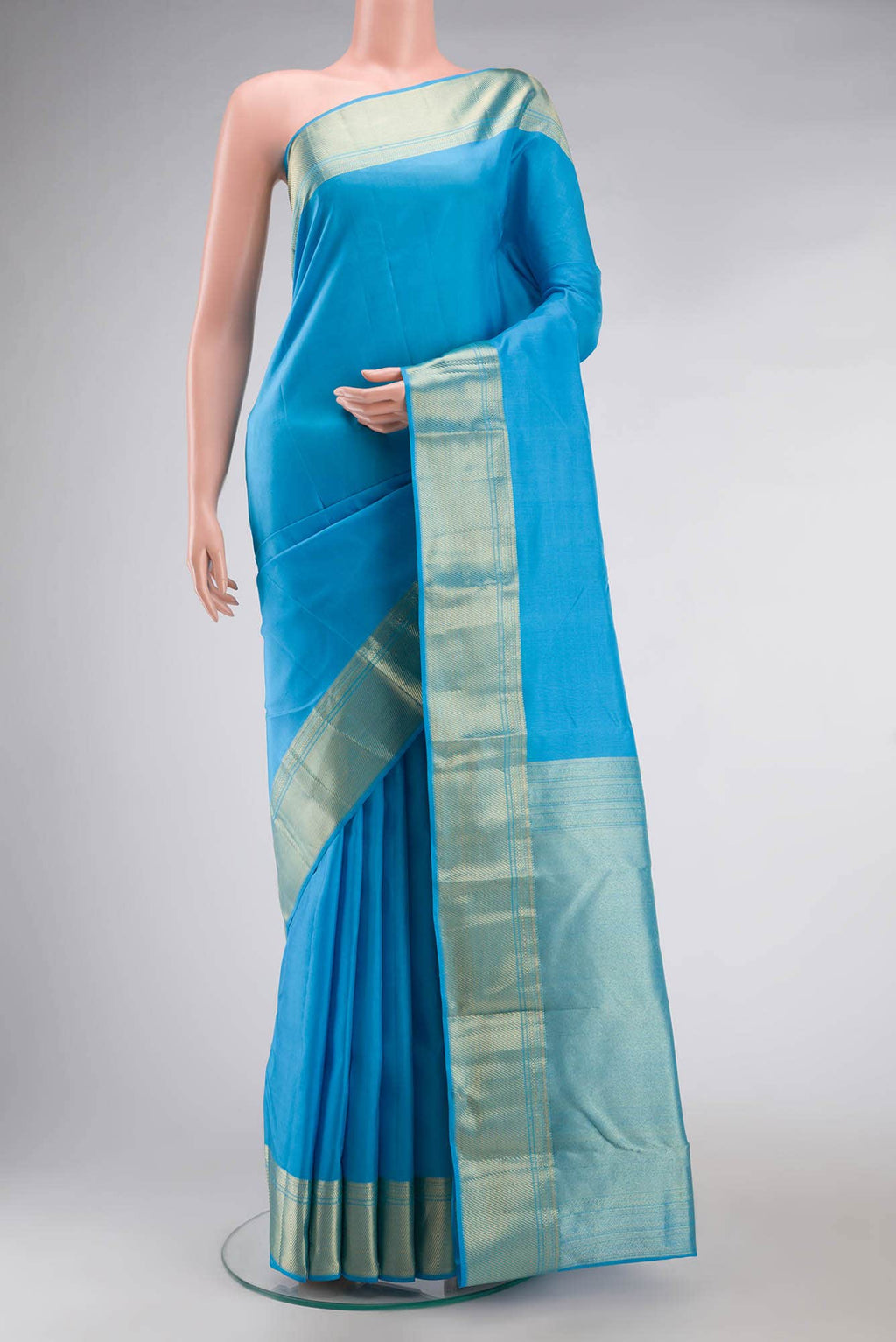Blue Kanchipuram Silk Saree