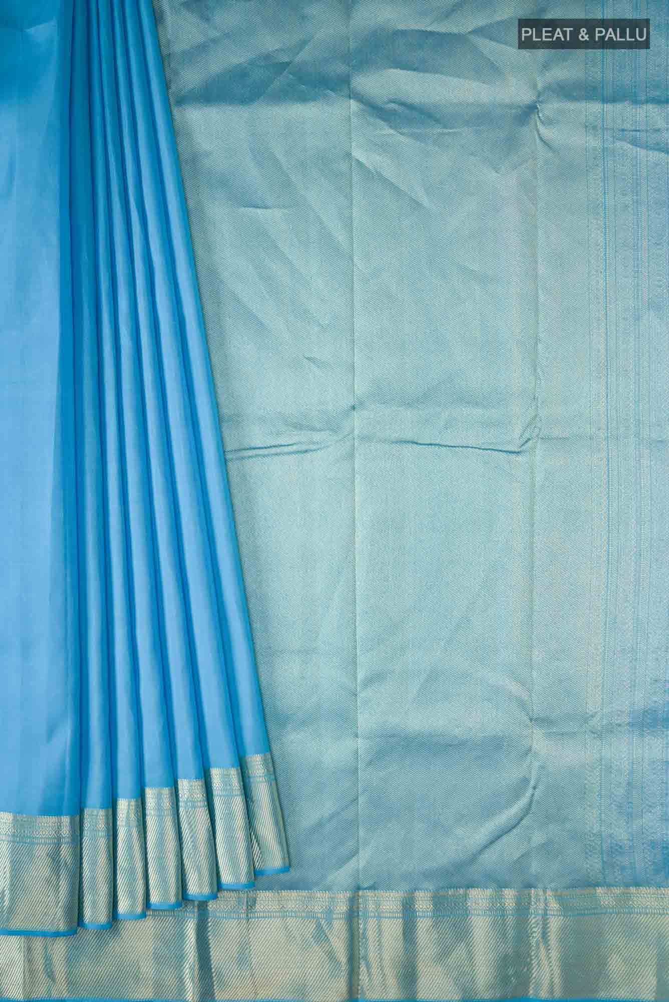 Blue Kanchipuram Silk Saree