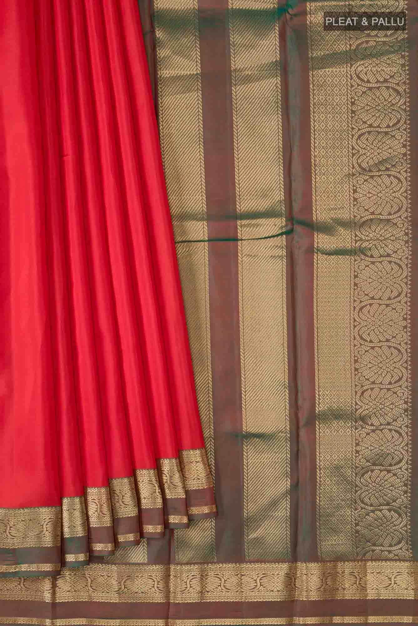 Red Kanchipuram Silk Saree